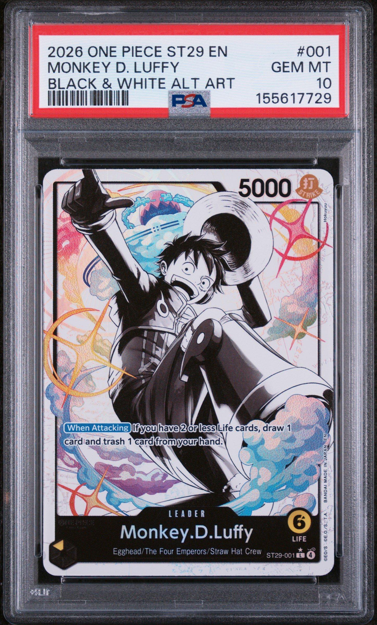 2026 One Piece Starter Deck St29-egghead 001 Monkey D. Luffy Black