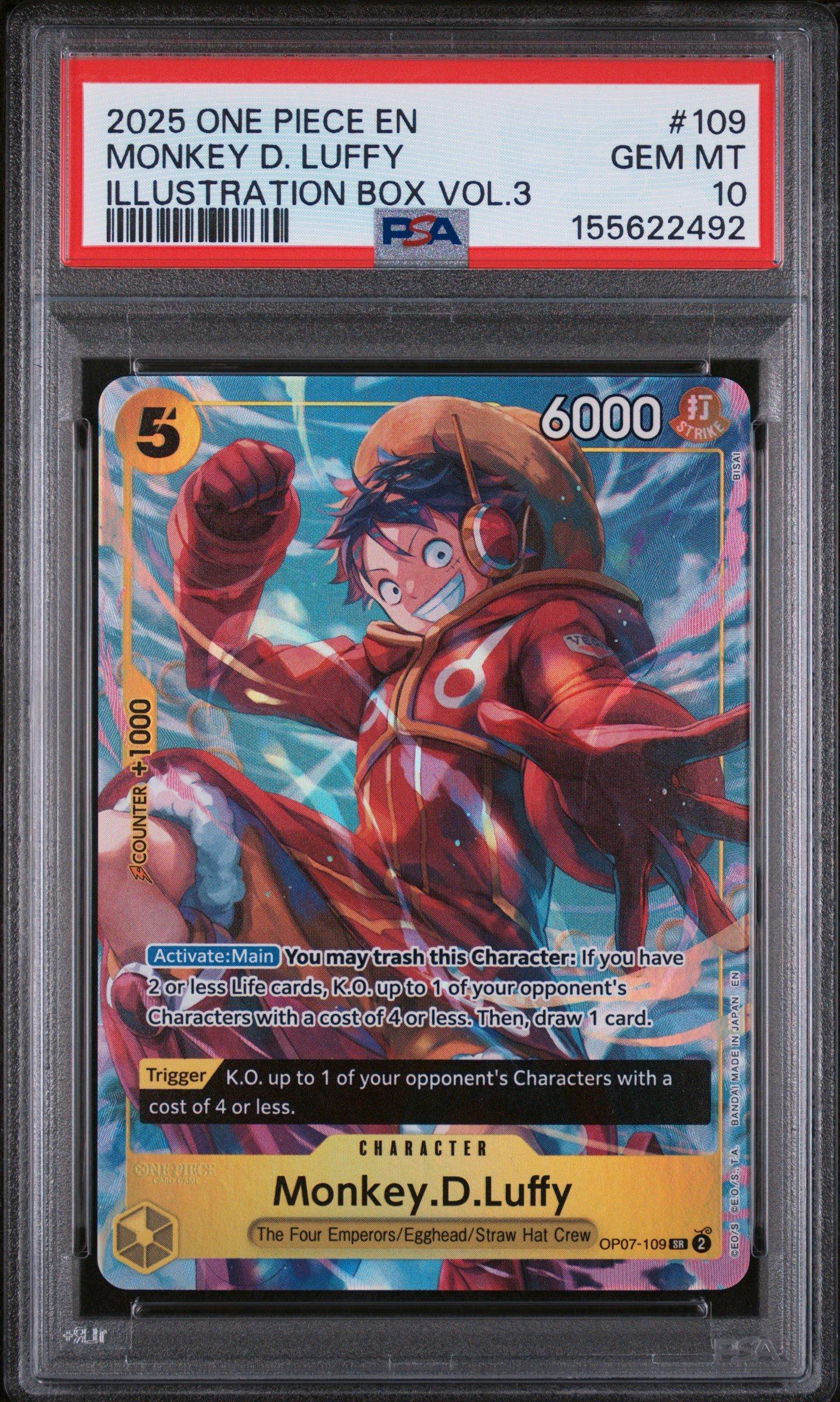 2025 One Piece Promos 109 Monkey D. Luffy Illustration Box Vol.3