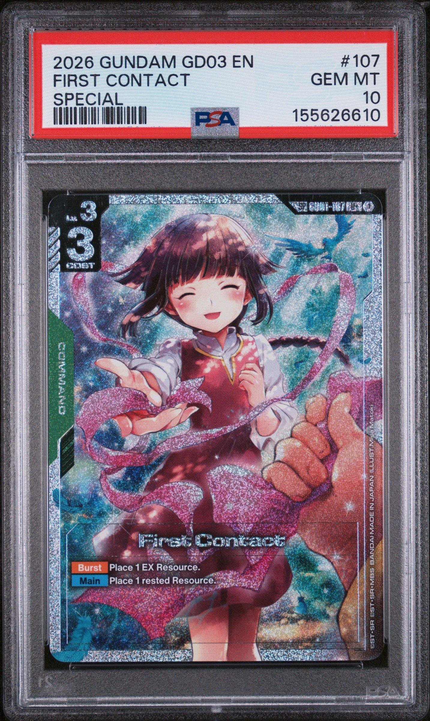 2026 Gundam Gd03-steel Requiem 107 First Contact Special PSA 10