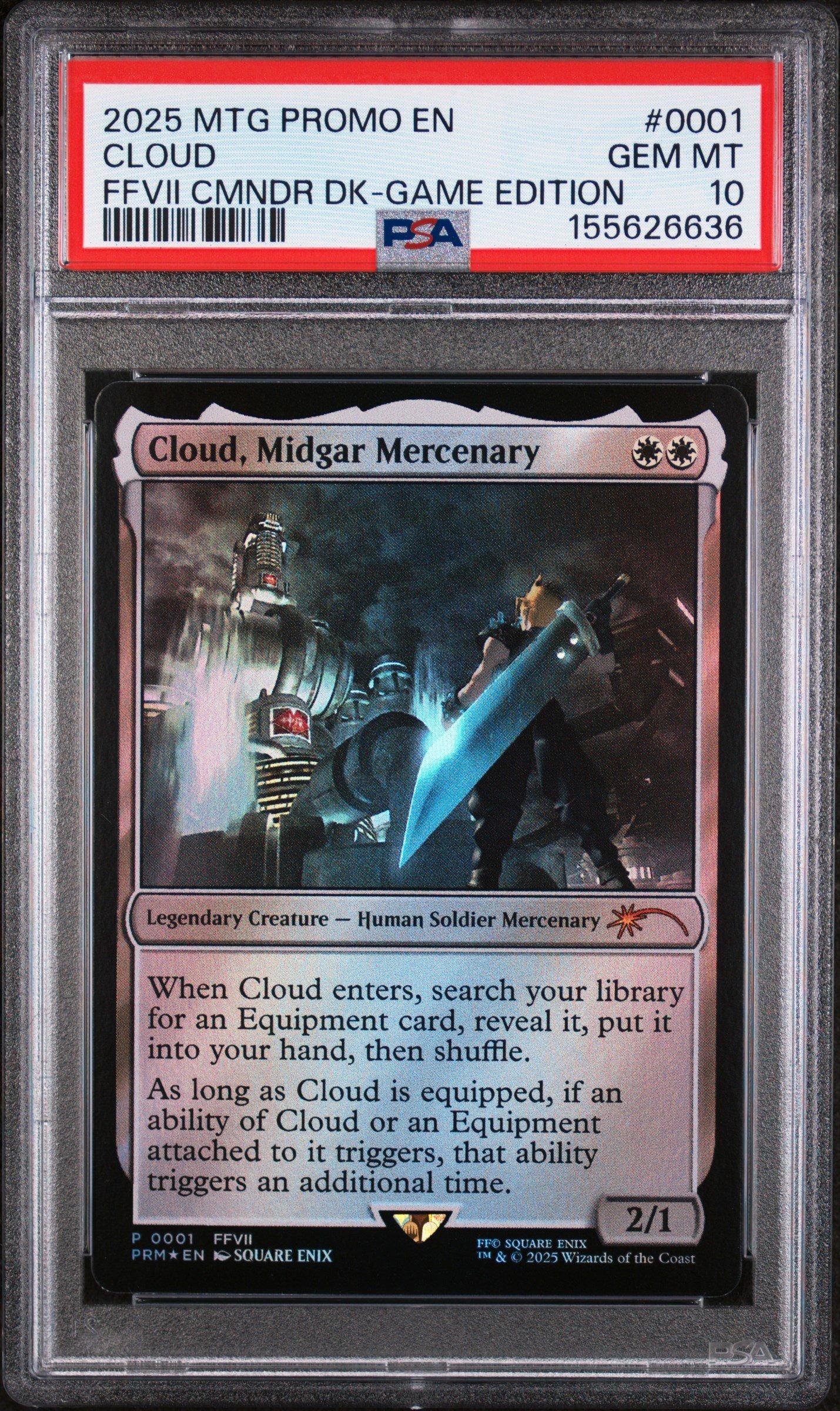 cloud midgar mercenary mtg commander deck Battle Proxy Custom Proxy - Cloud,  Final Fantasy 2025 Magic The Gathering Promos