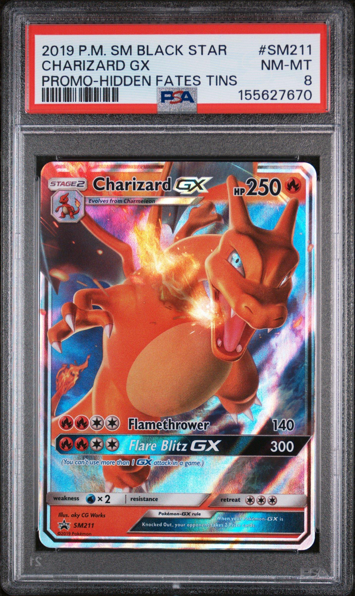 charizard pokemon card hidden fates PSA (MINT 9) Charizard Gx #9 main image 0