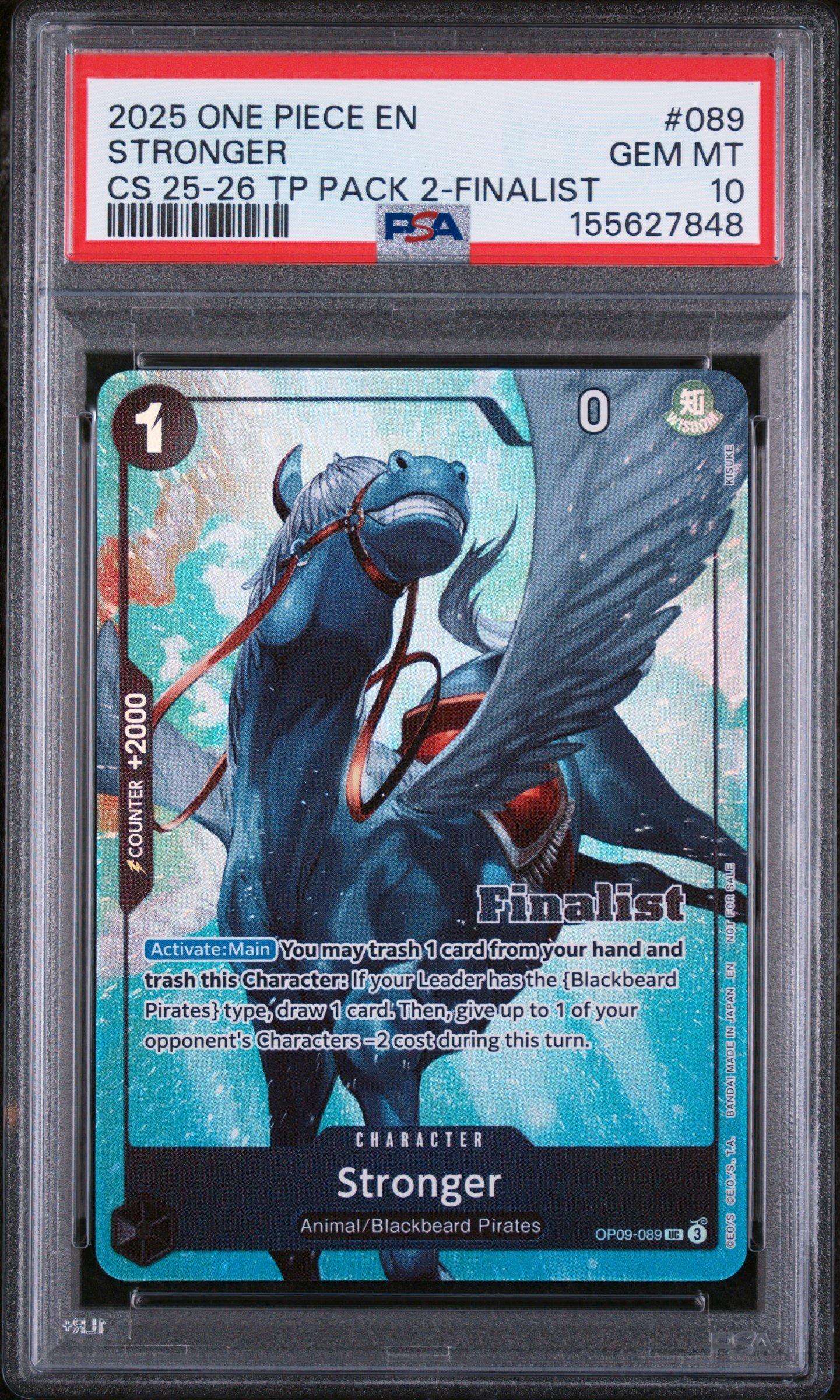 【PSA10】ルフィCS 25-26 Top Player 2025 One Piece Championship 25-26 Top Player Pack 2 089 Stronger