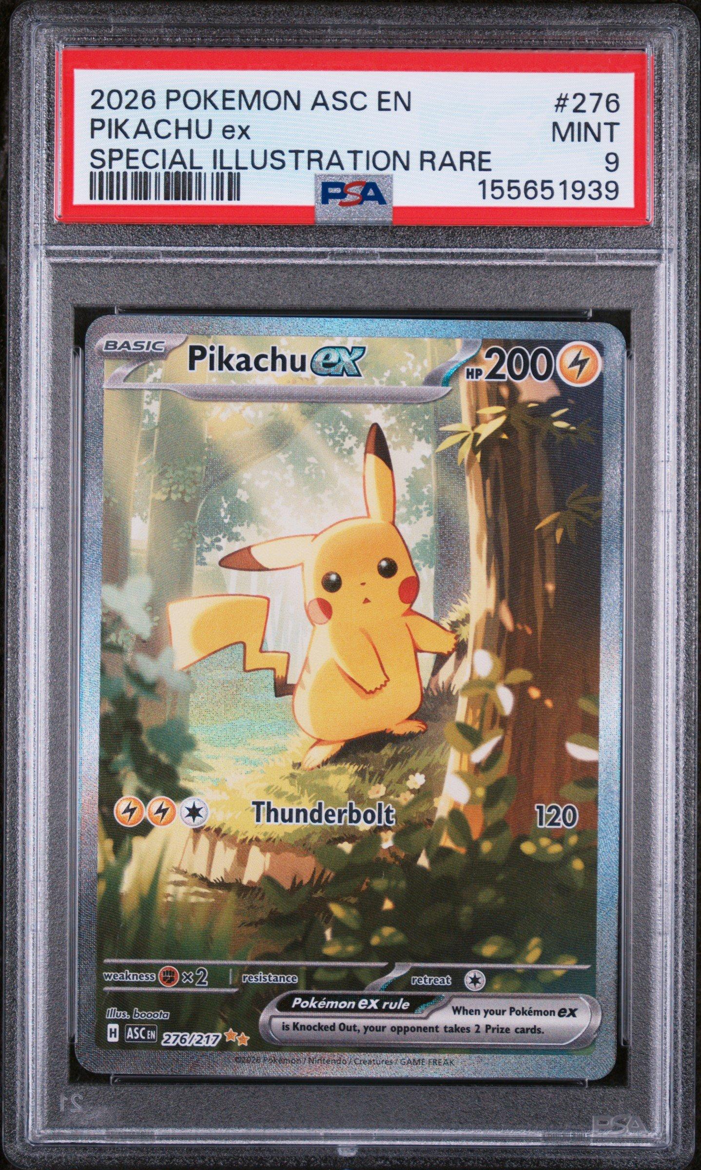 2026 Pokemon Asc En-ascended Heroes 276 Pikachu Ex Special