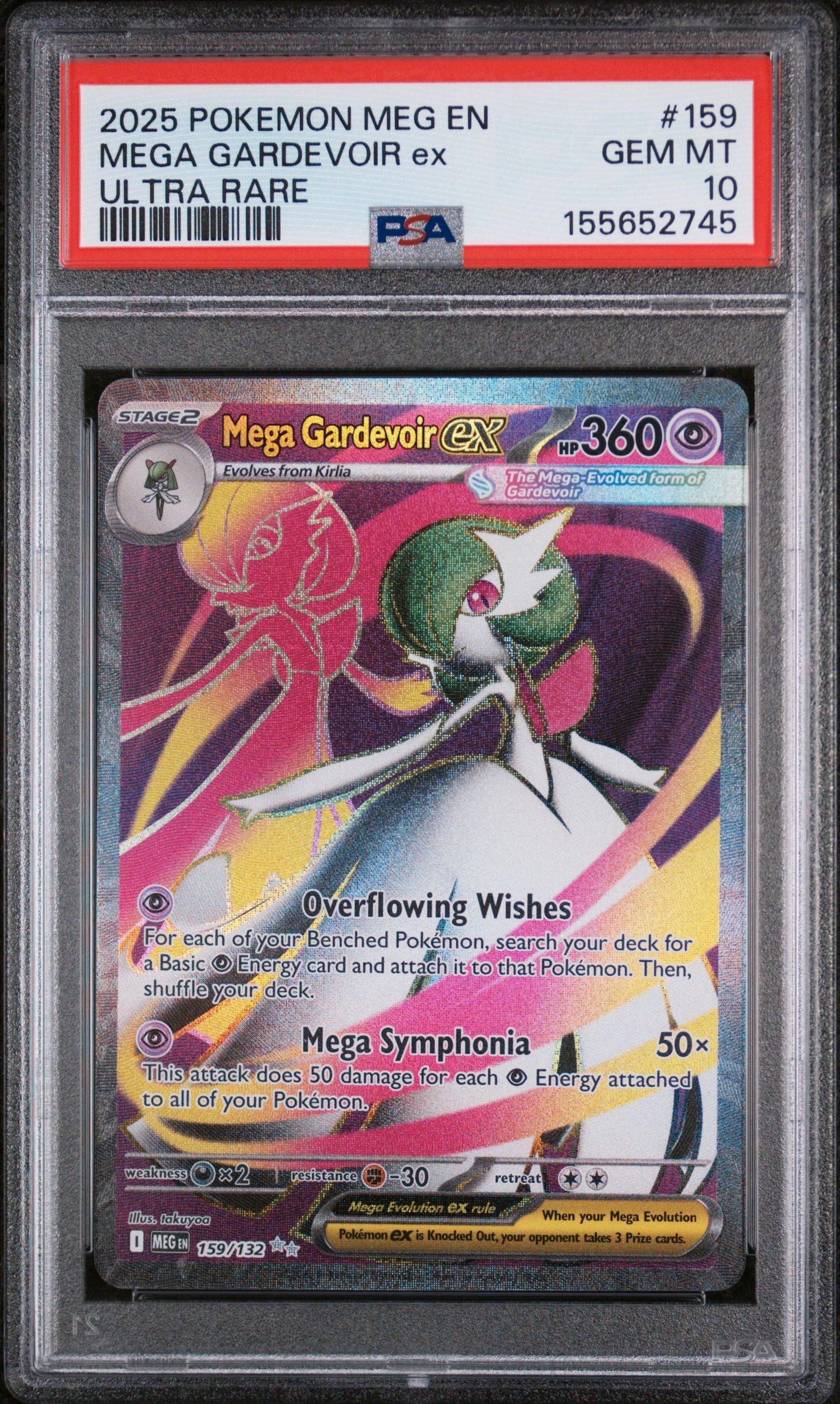 2025 Pokemon Meg En-mega Evolution 159 Mega Gardevoir Ex Ultra