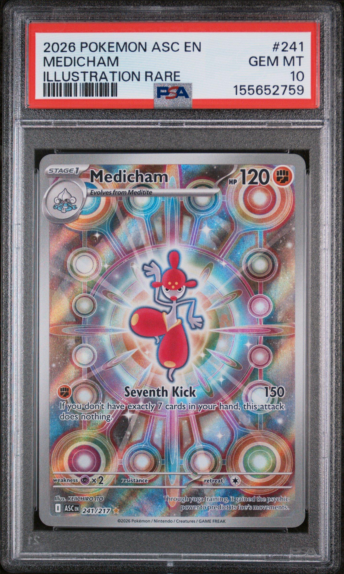 2026 Pokemon Asc En-ascended Heroes 241 Medicham Illustration Rare