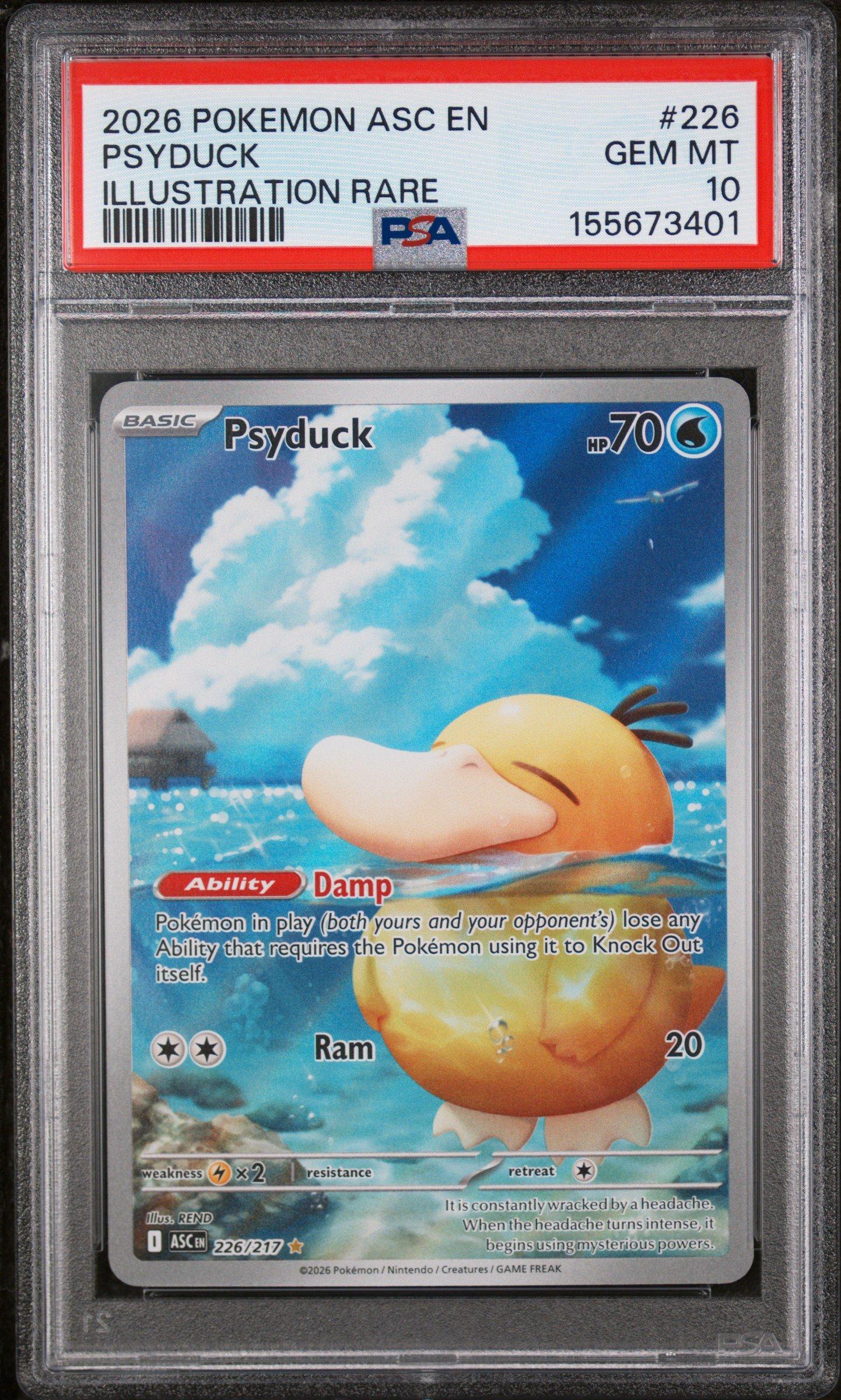 2026 Pokemon Asc En-ascended Heroes 226 Psyduck Illustration Rare