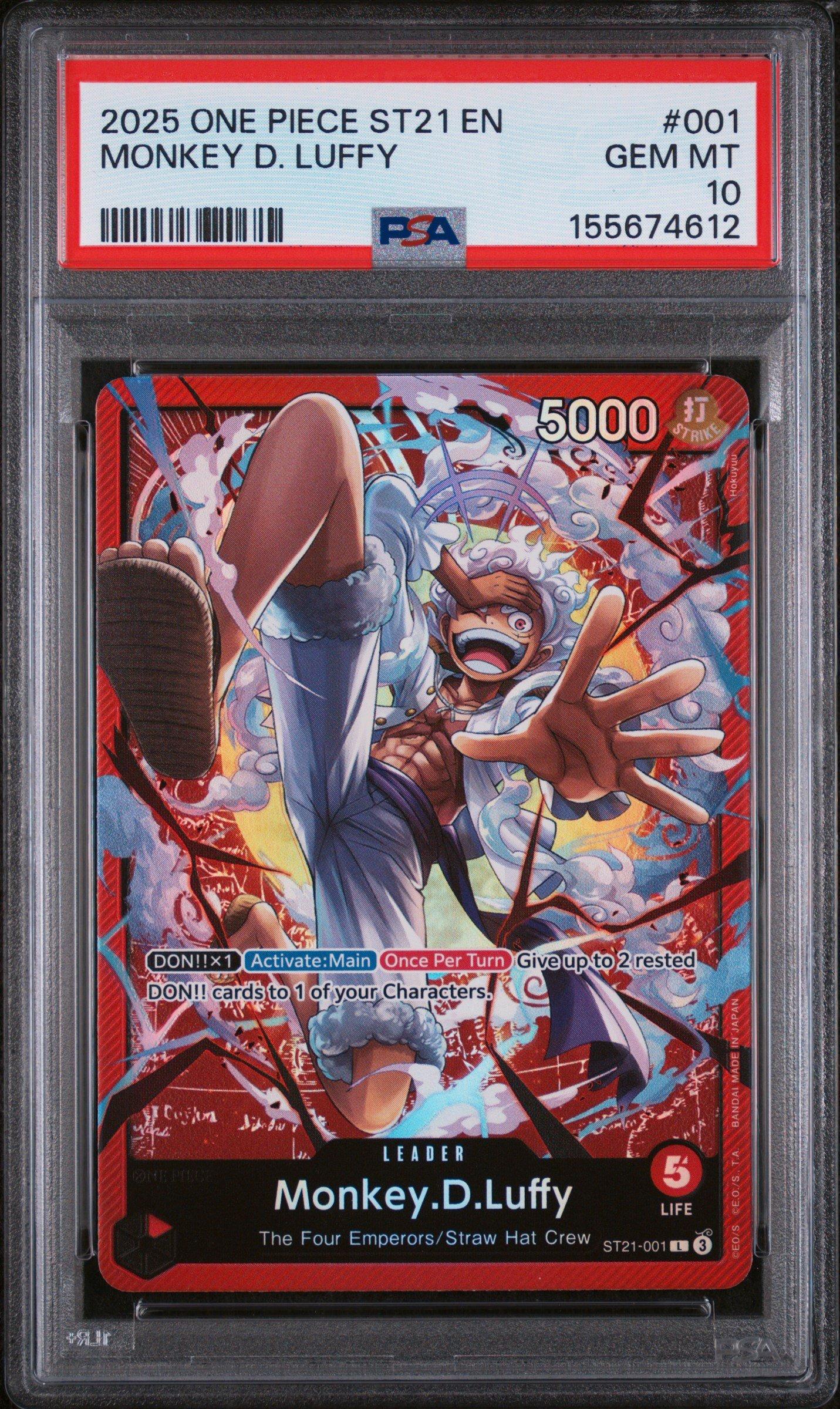 ワンピース カードゲーム 2025 オネスティインパクト　PSA10 2025 One Piece Op11-a Fist Of Divine Speed 018 Honesty Impact