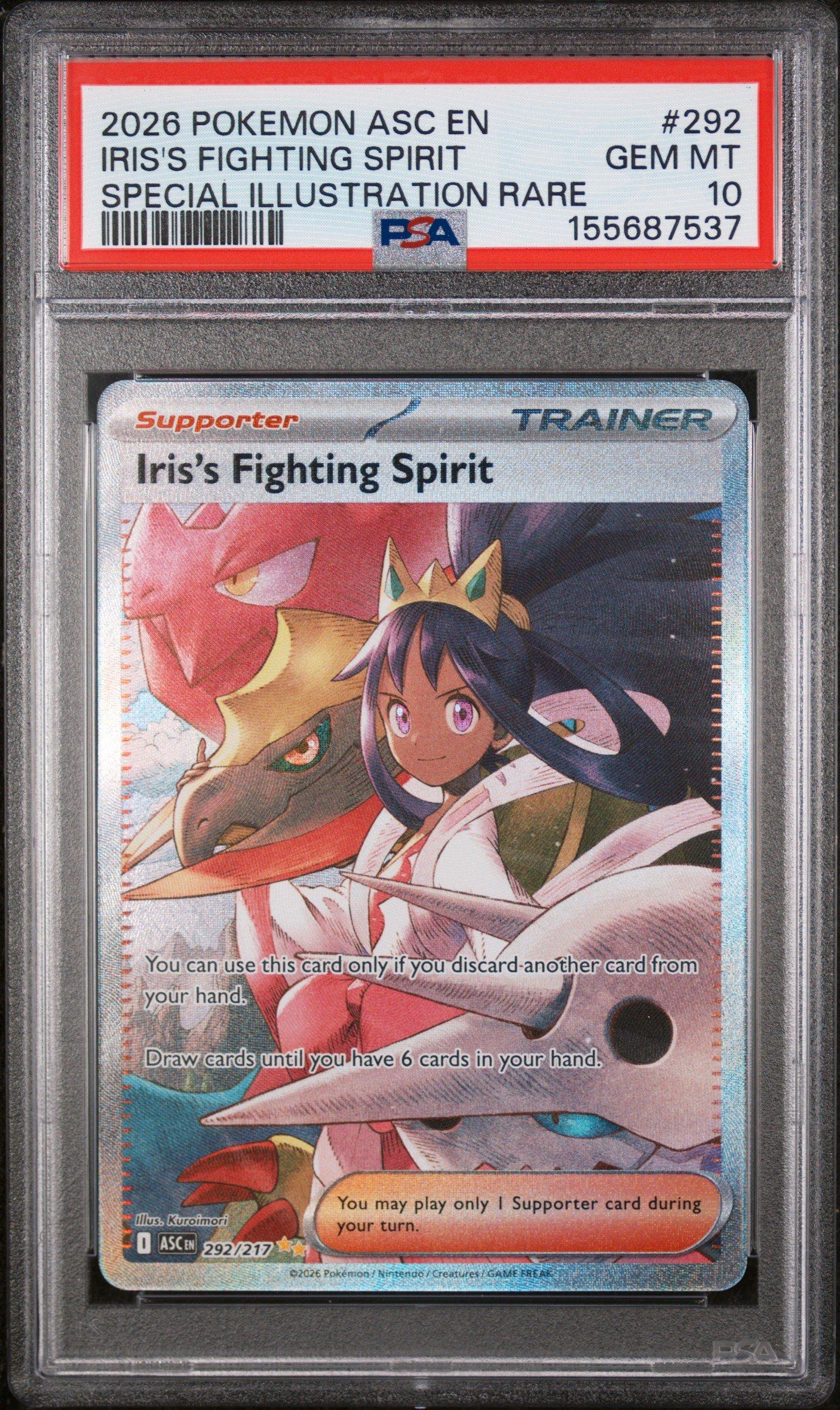 2026 Pokemon Asc En-ascended Heroes 292 Iris's Fighting Spirit