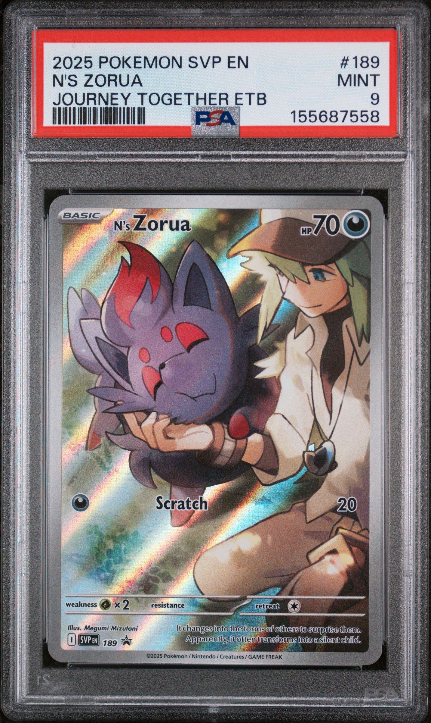 2025 Pokemon Svp En-sv Black Star Promo 189 N's Zorua Journey
