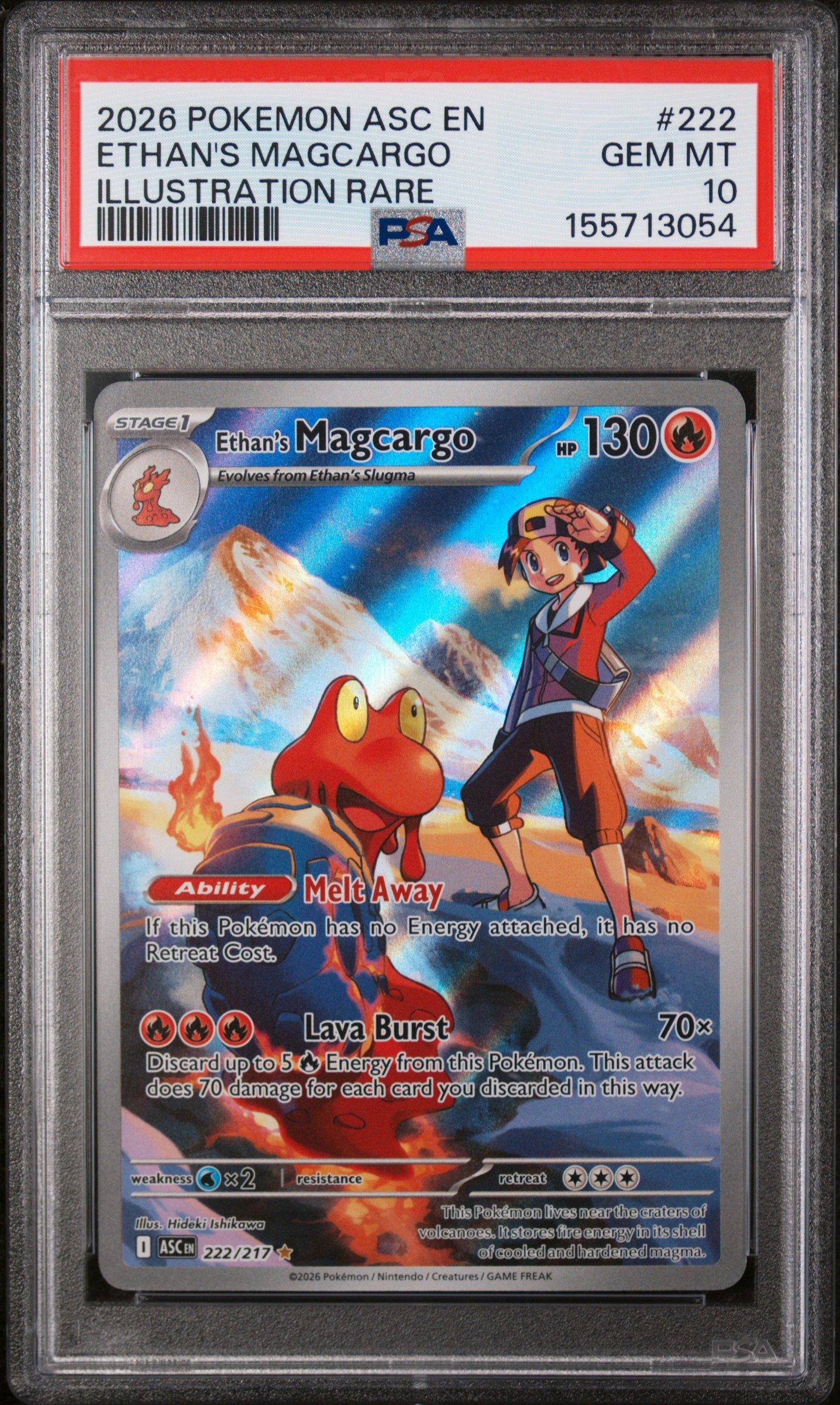 Ethan's Magcargo 222 PSA 10