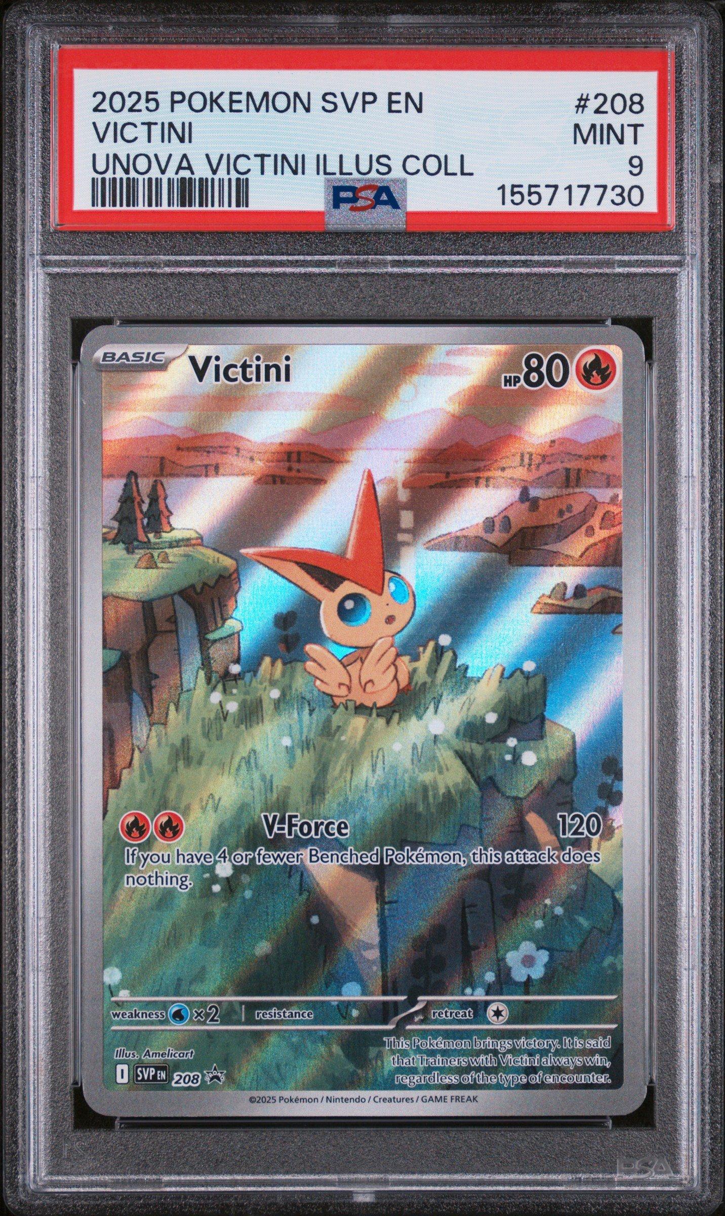 mega victini pokemon card - ex 33/197 - Obsidian Flames - Double Rare Fire Originally released May 5 2025 Pokemon Svp En-sv Black