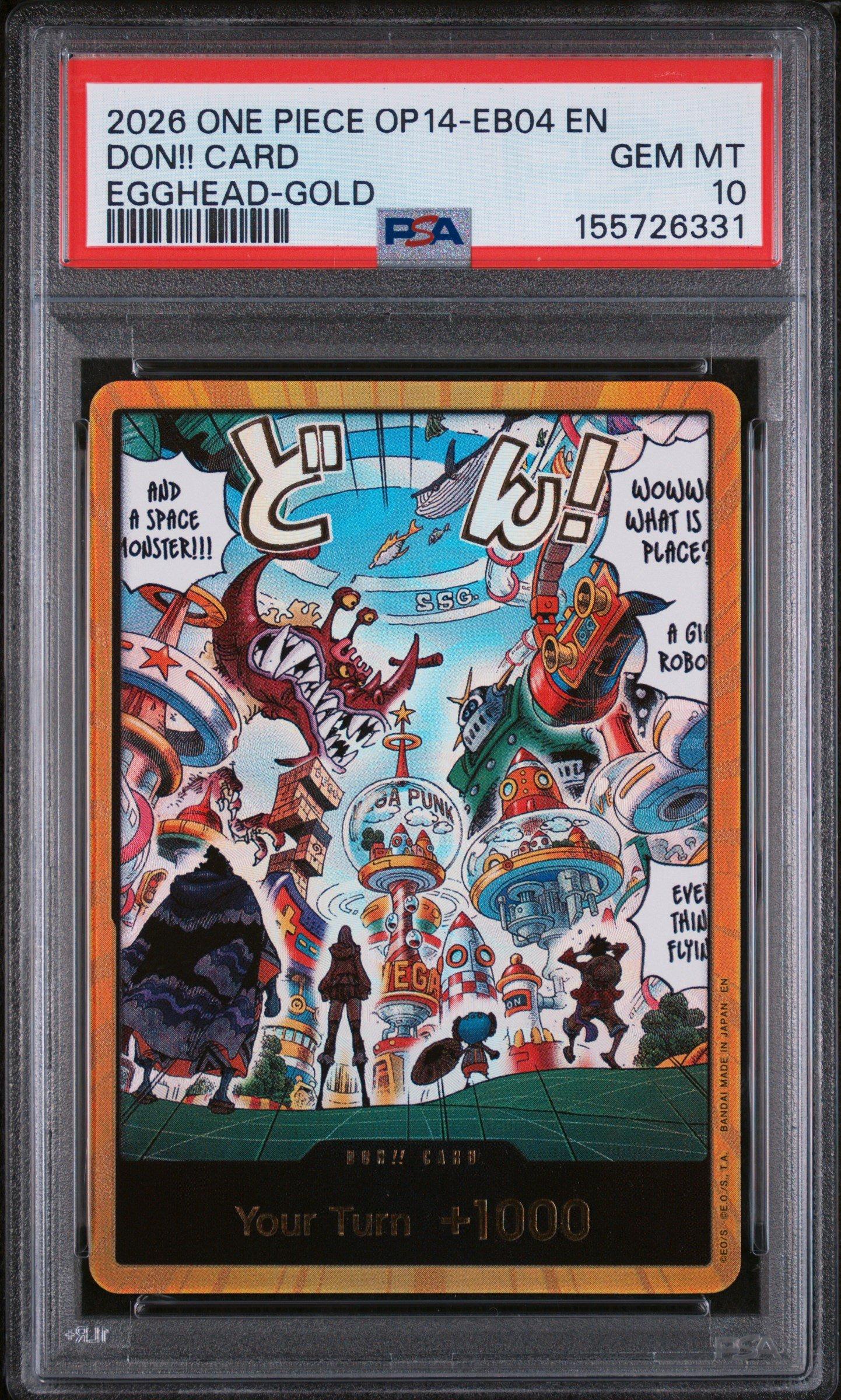 2026 One Piece Op14-eb04-the Azure Sea's Seven Don!! Card Egghead
