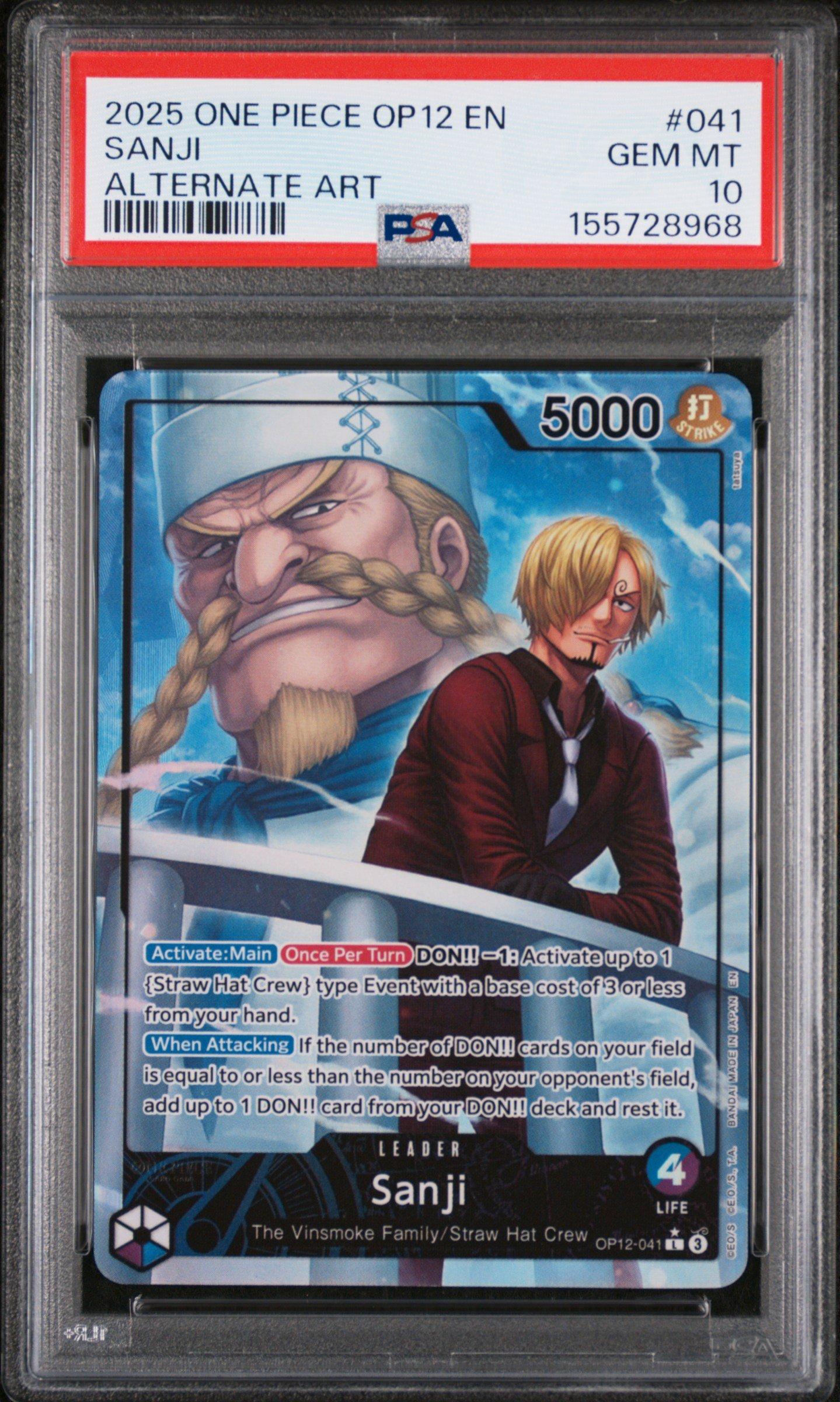 CGC10psa10以上 サンジ op12-041 Sanji (Alt Art) OP12-041 L Legacy