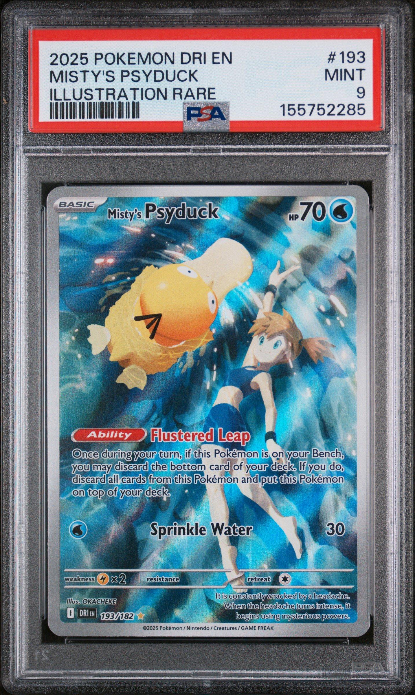 2025 Pokemon Dri En-destined Rivals 193 Misty's Psyduck