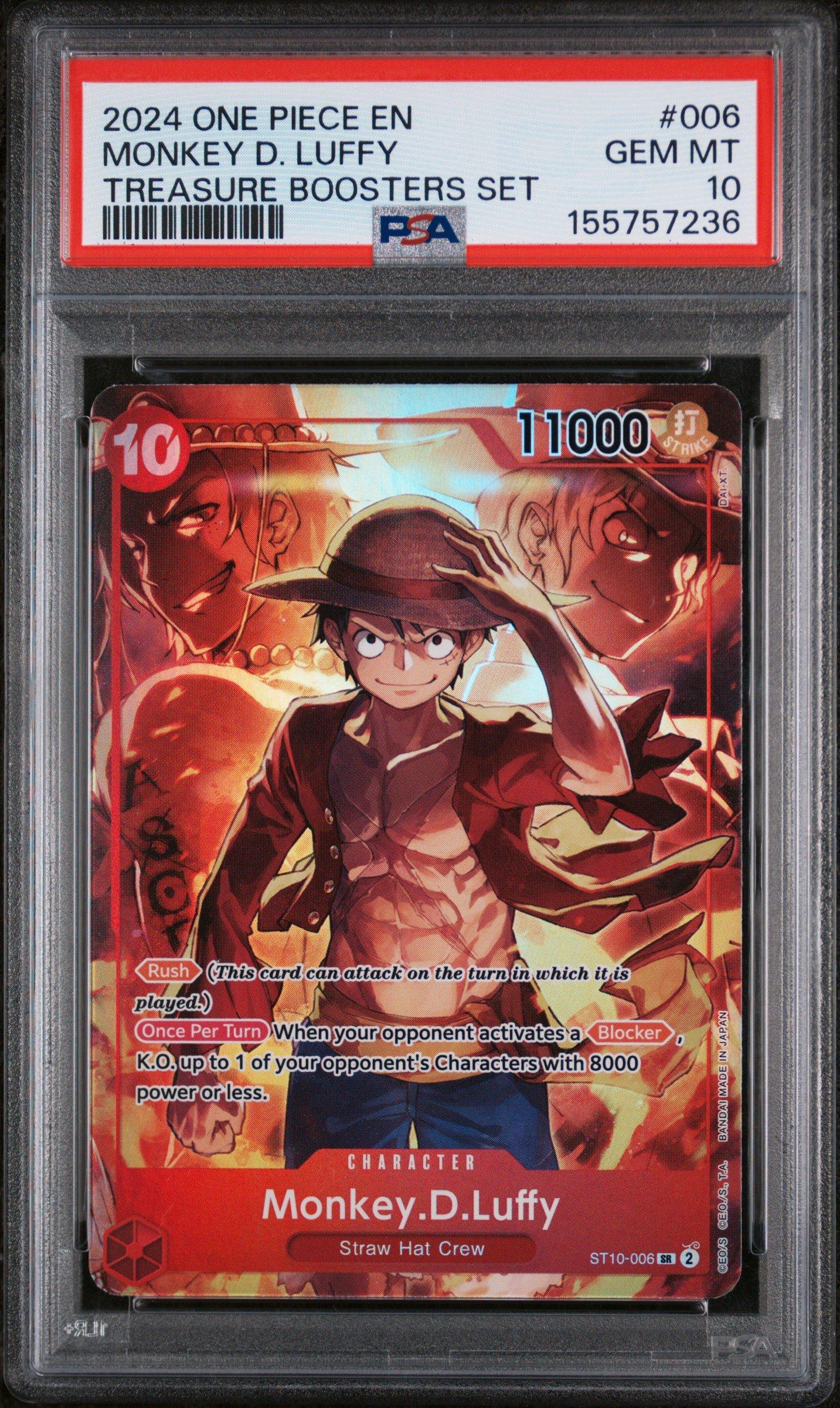 2024 One Piece Promos 006 Monkey D. Luffy Treasure Boosters Set