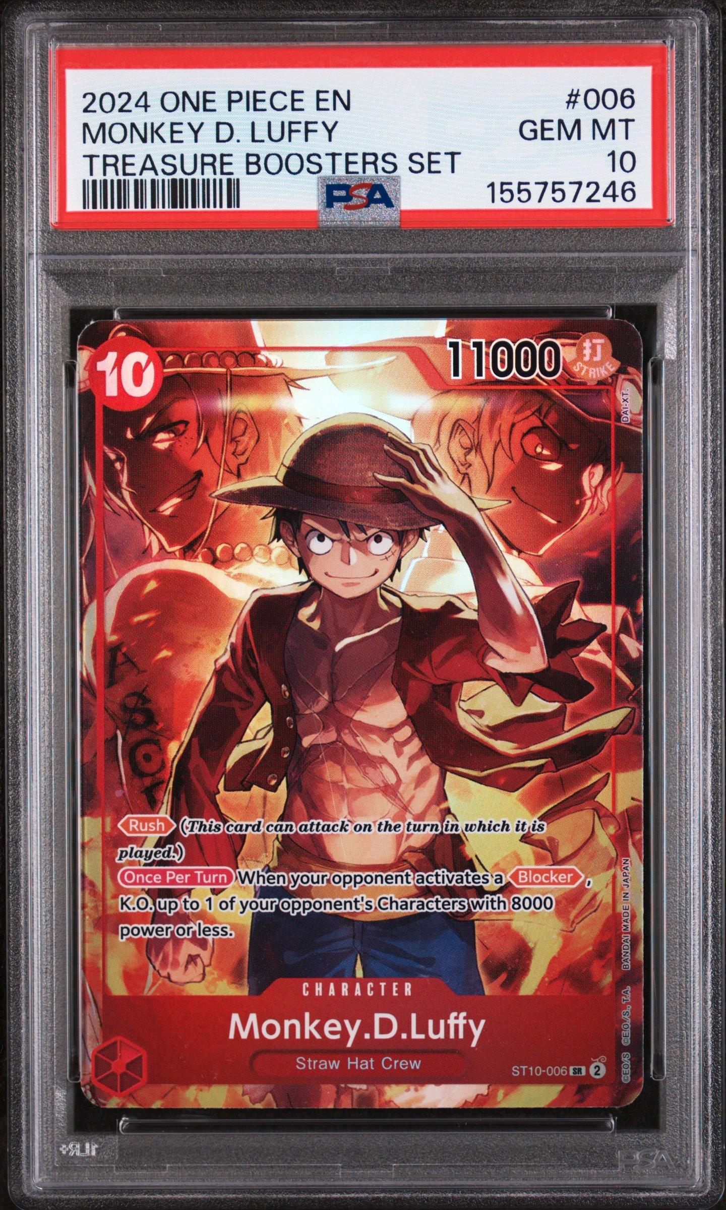 2024 One Piece Promos 006 Monkey D. Luffy Treasure Boosters Set