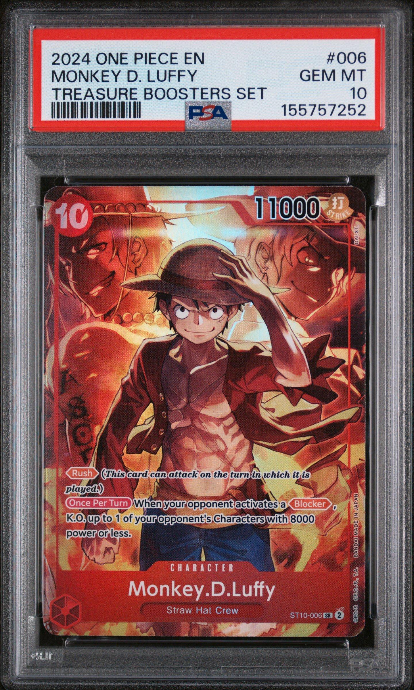 2024 One Piece Promos 006 Monkey D. Luffy Treasure Boosters Set