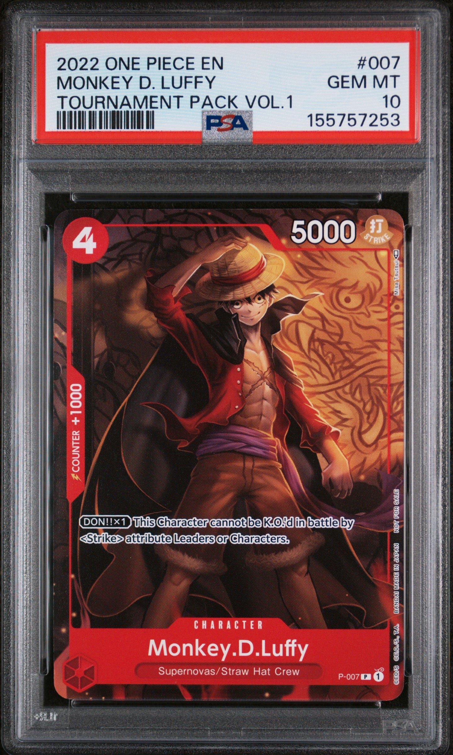 2022 One Piece Promos 007 Monkey D. Luffy Tournament Pack Vol.1