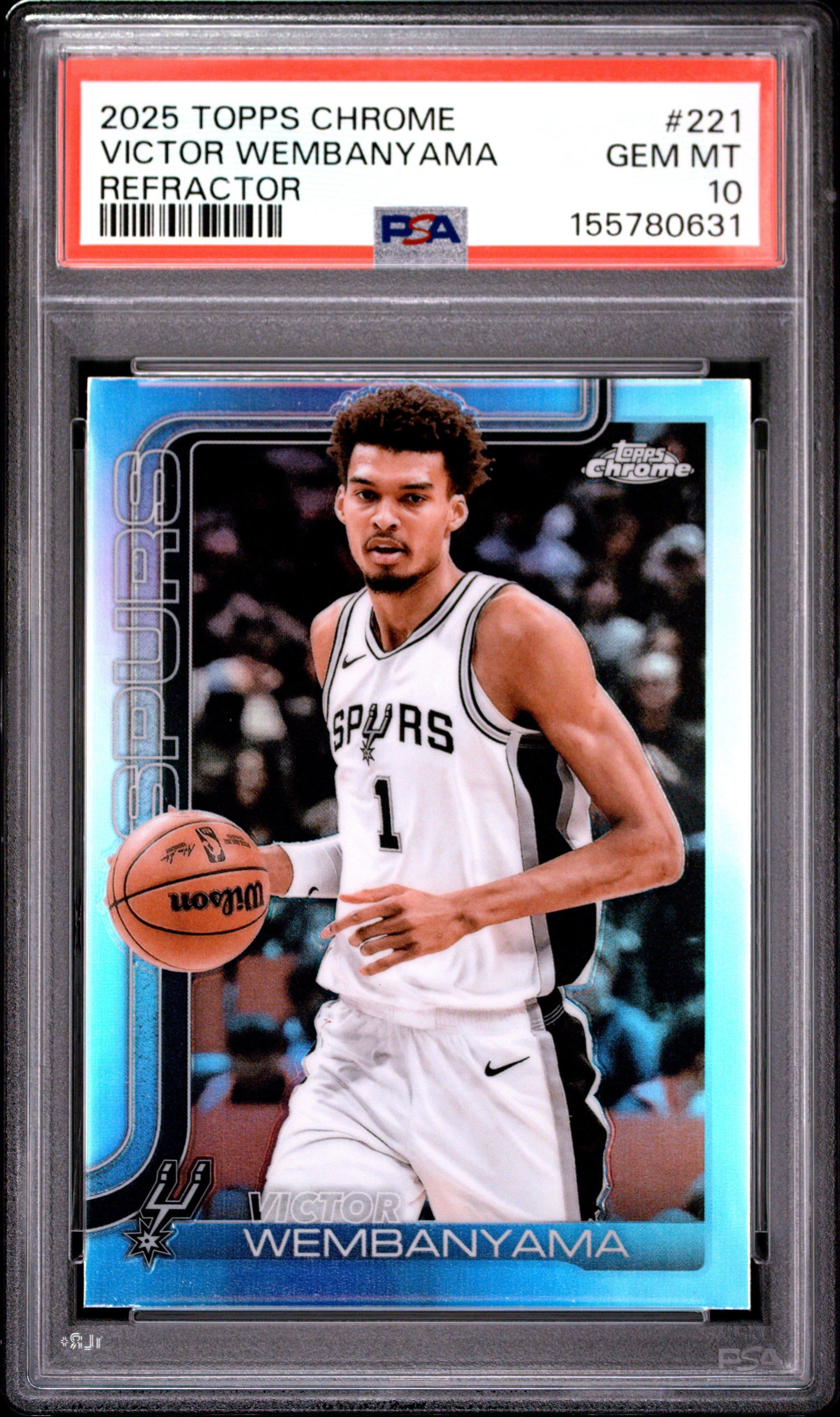 コレクション WaffleCampany 2025 Topps Chrome 221 Victor Wembanyama Refractor PSA 10 Graded