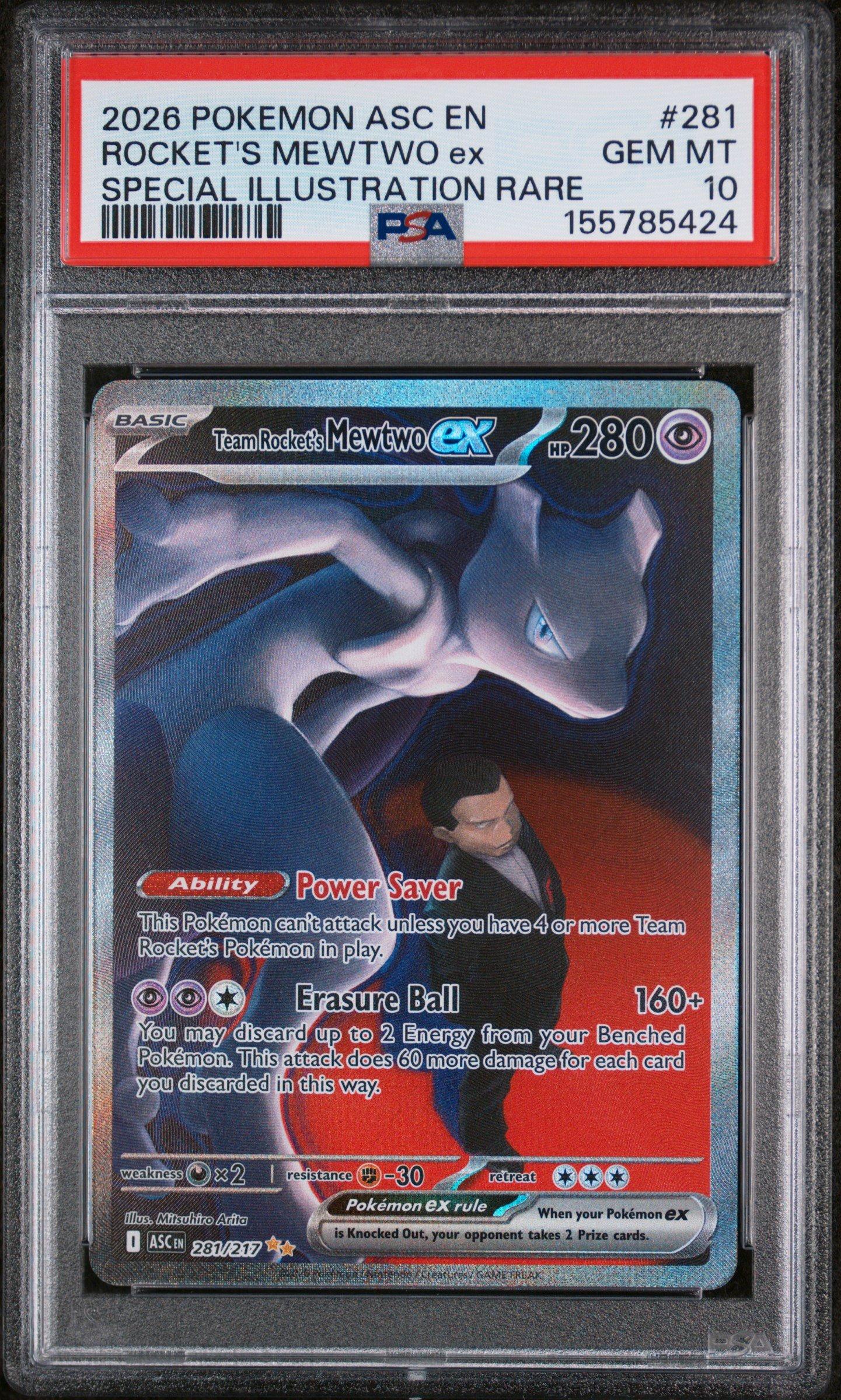 2026 Pokemon Asc En-ascended Heroes 281 Team Rocket's Mewtwo Ex