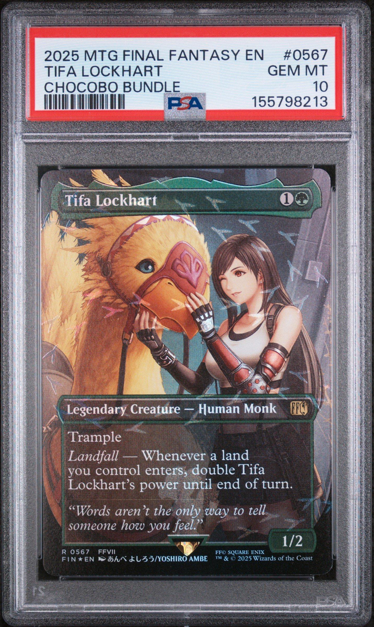 PSA10 MTG FINAL FANTASY フェイタリズム 2025 Magic The Gathering Final Fantasy 0567 Tifa Lockhart Chocobo
