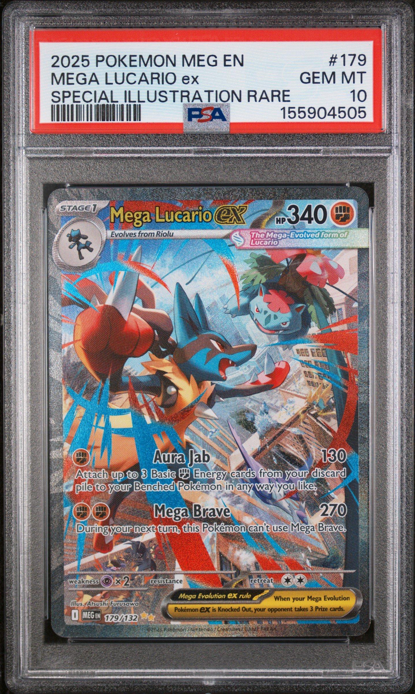 2025 Pokemon Meg En-mega Evolution 179 Mega Lucario Ex Special