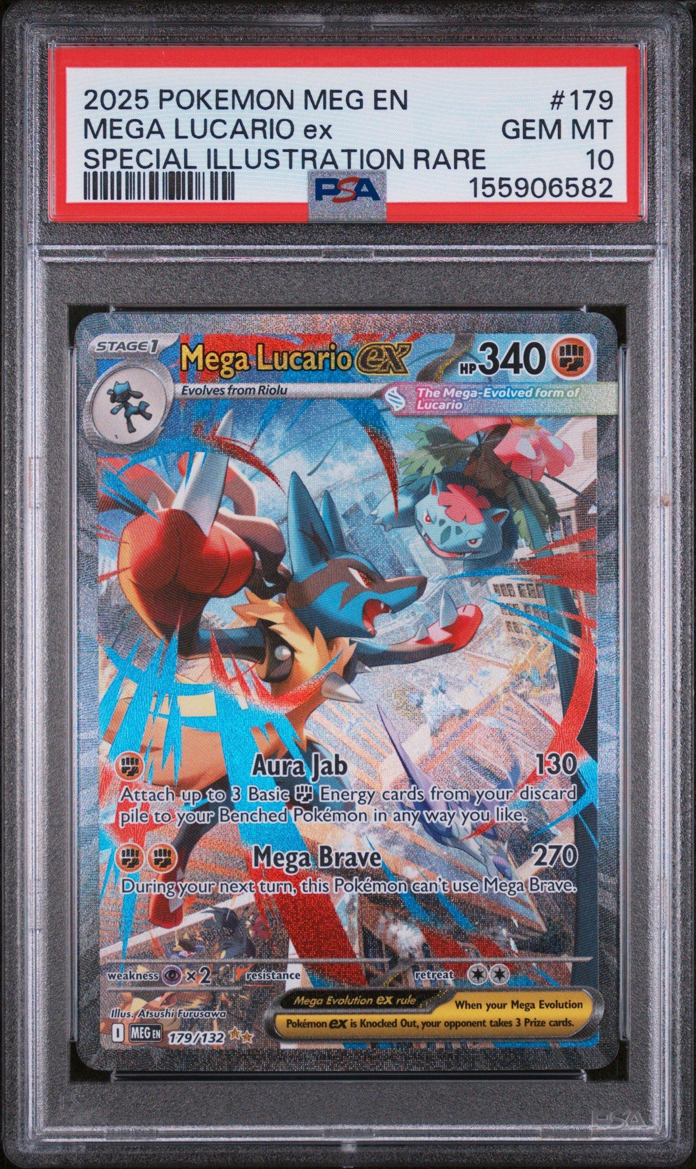 2025 Pokemon Meg En-mega Evolution 179 Mega Lucario Ex Special