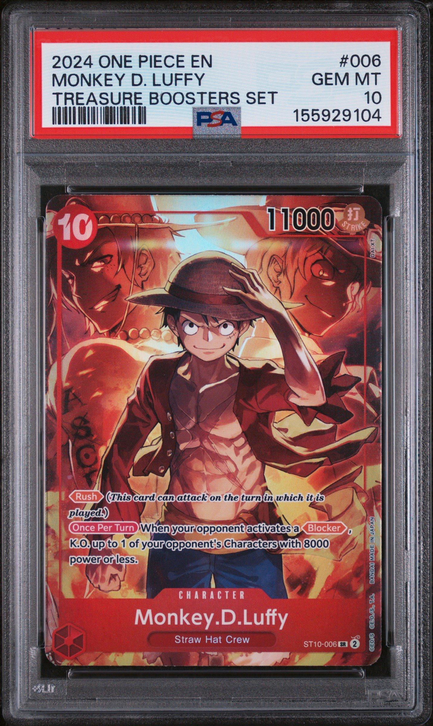 2024 One Piece Promos 006 Monkey D. Luffy Treasure Boosters Set