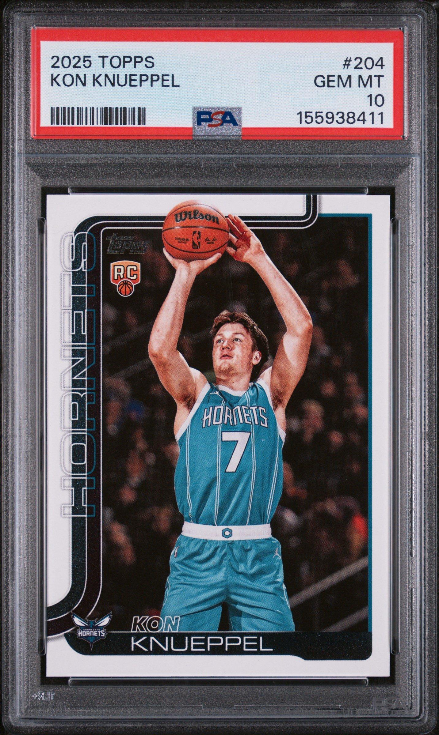 2025 Topps 204 Kon Knueppel PSA 10 Graded Card | GameStop
