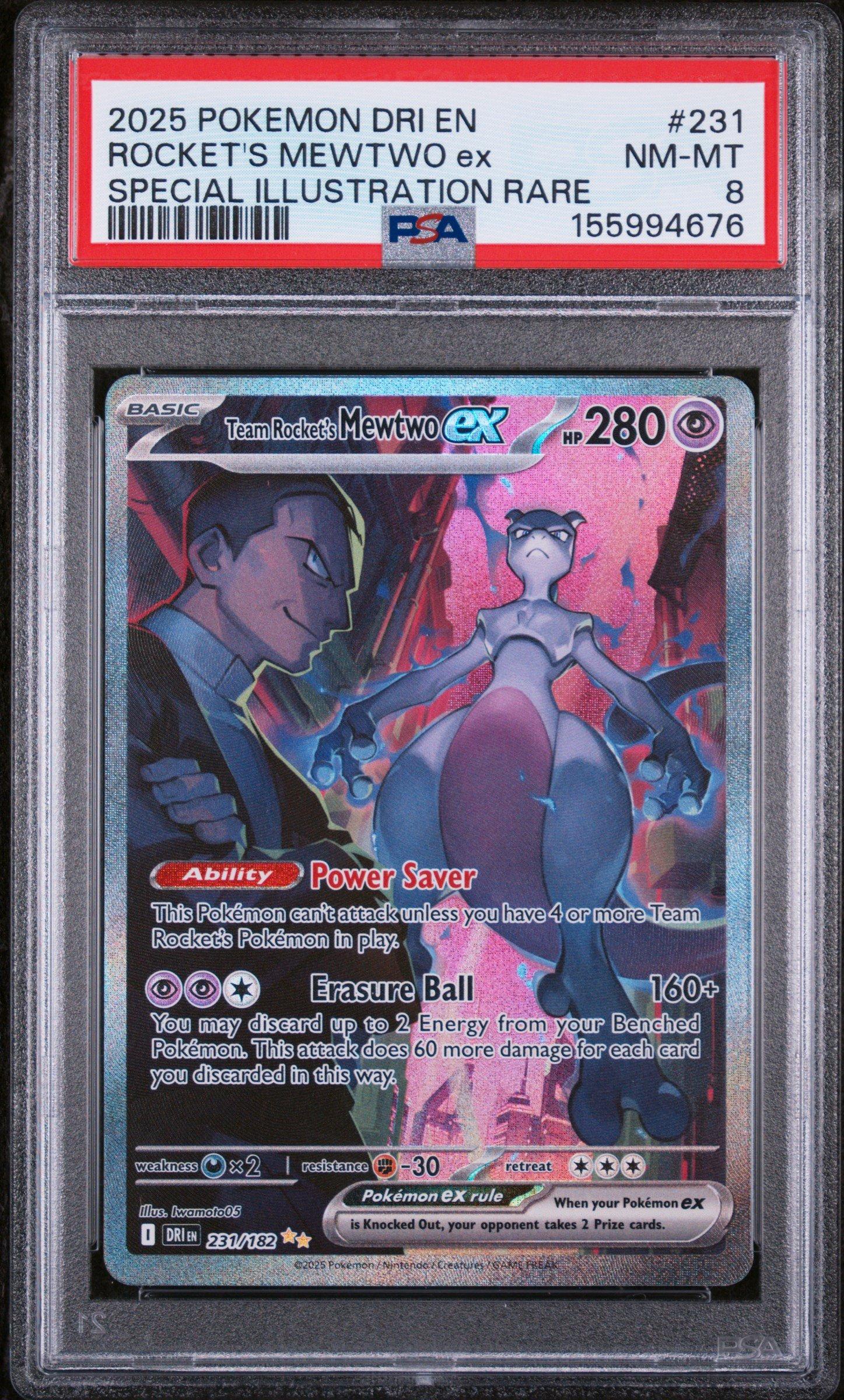 2025 Pokemon Dri En-destined Rivals 231 Team Rocket's Mewtwo Ex