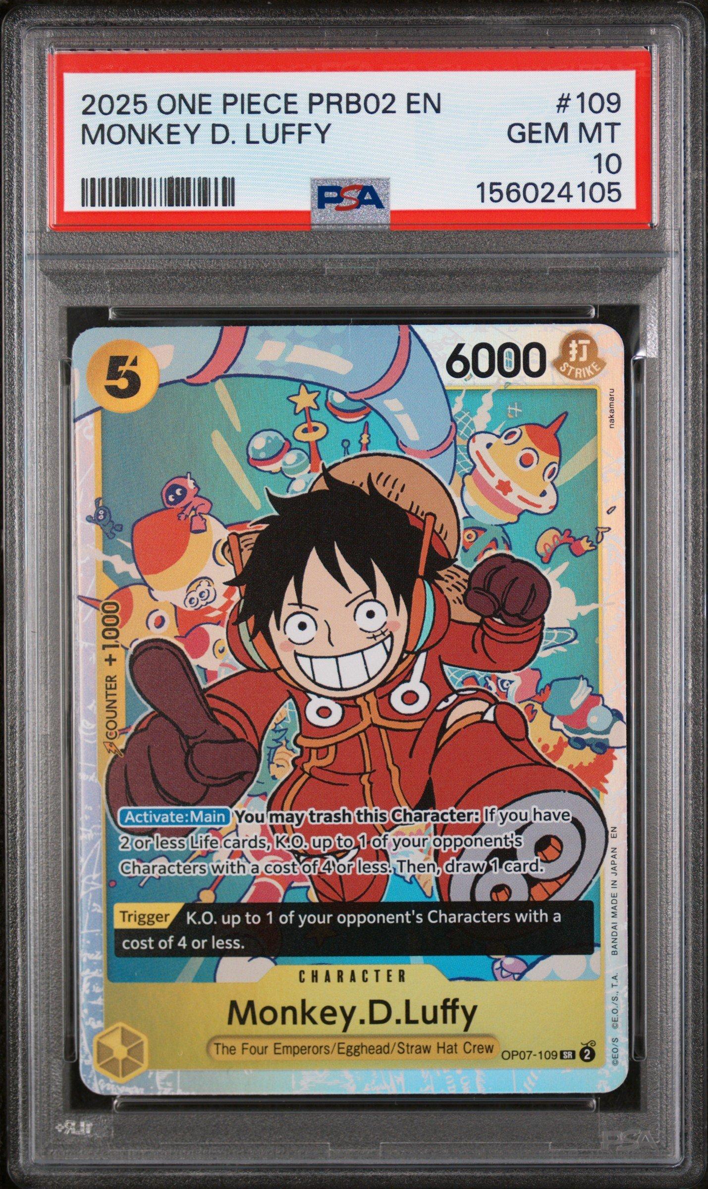 2025 One Piece Prb02-premium Booster -one Piece Card The Best- Vol