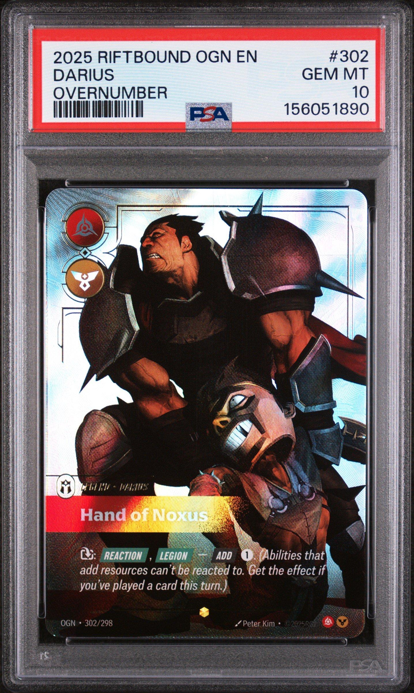 2025 Riftbound: League Of Legends Ogn-origins 302 Darius - Hand Of