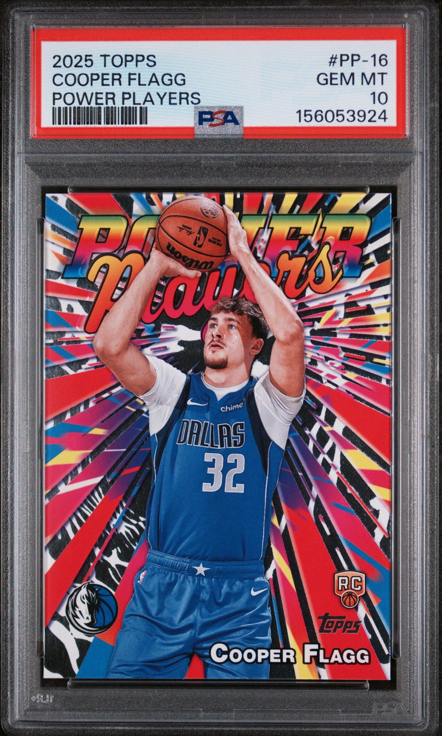 2025 Topps Power Players Pp-16 Cooper Flagg PSA 10 Graded Card