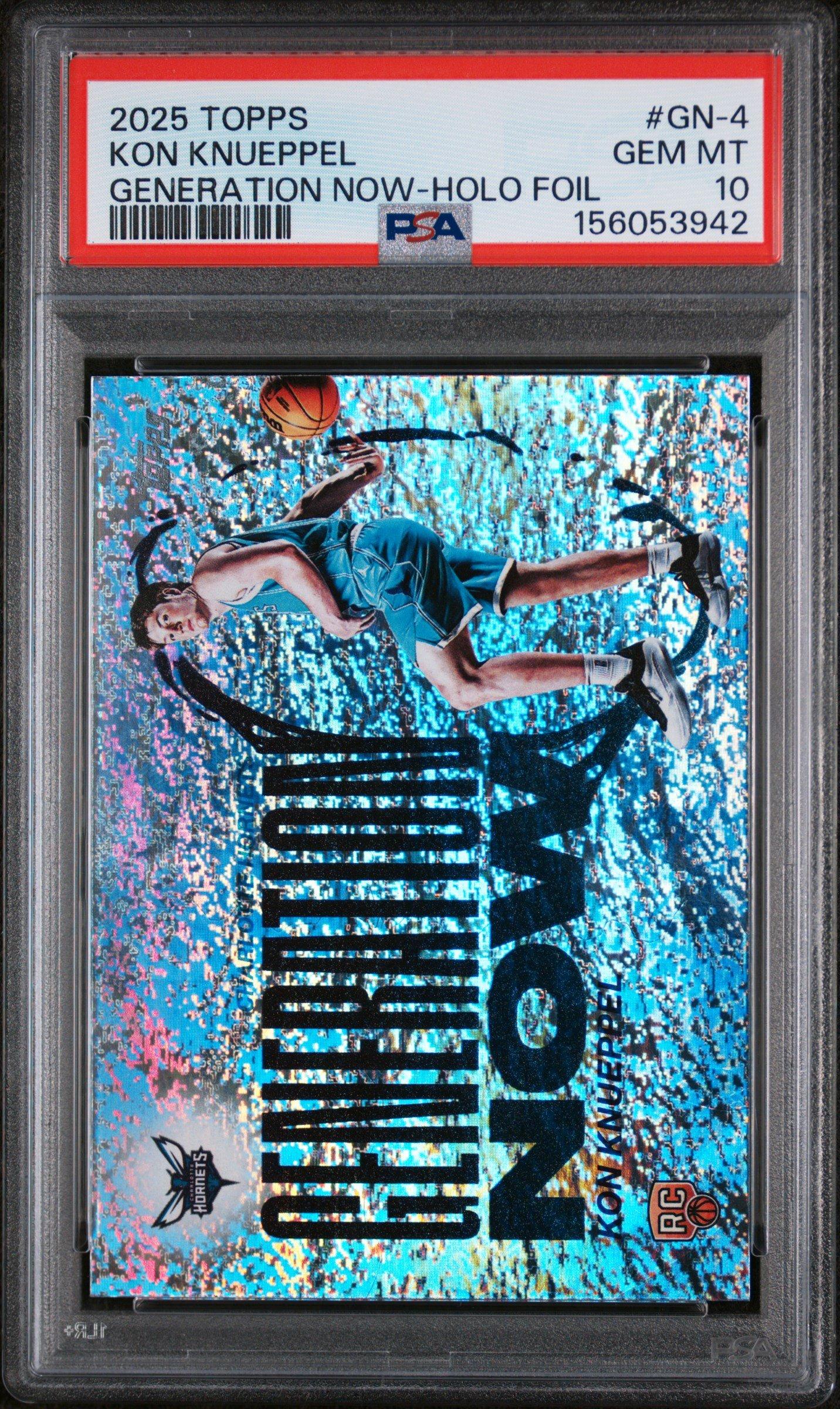 2025 Topps Generation Now Gn-4 Kon Knueppel Holo Foil PSA 10