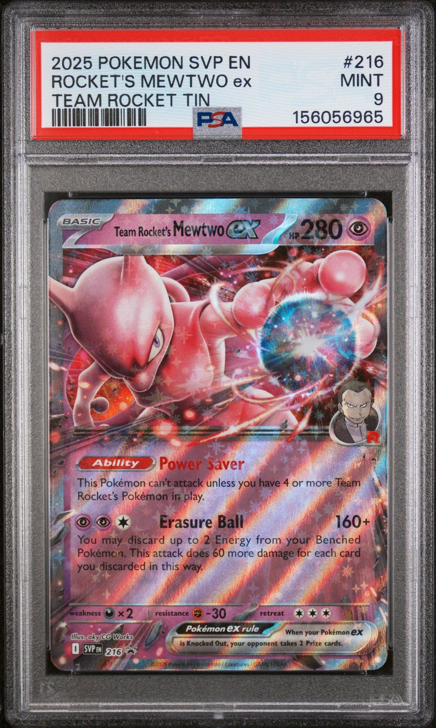pokemon cards mega mewtwo gx Team Rocket's ex SAR [SV10 125/098](Expansion Pack 