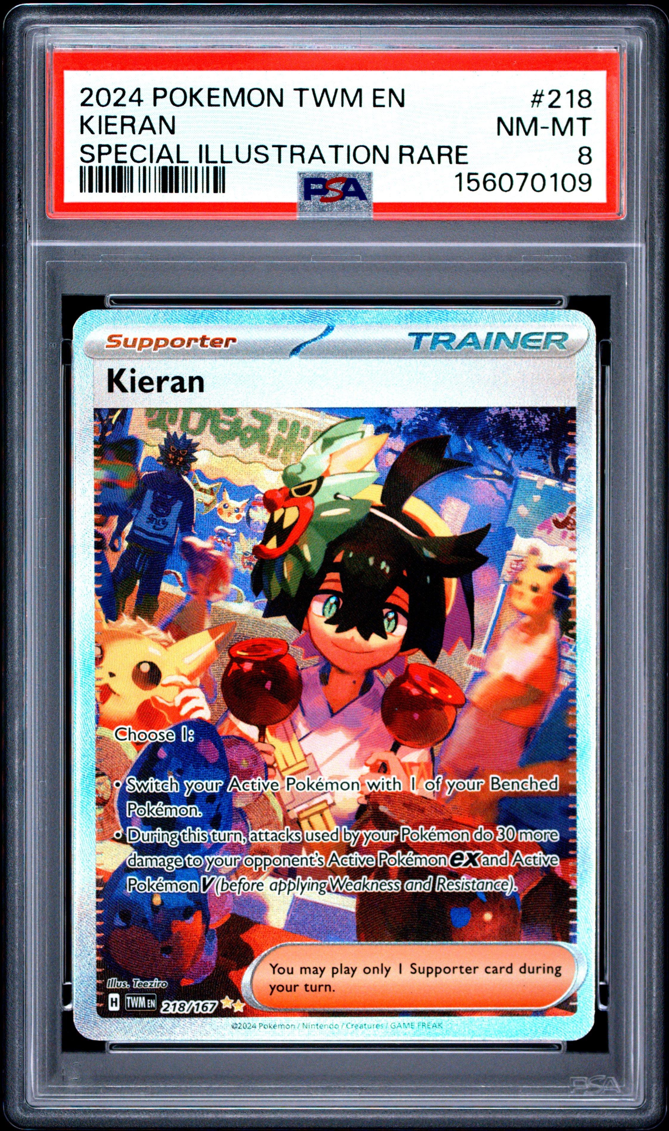 2024 Pokemon Twm En-twilight Masquerade 218 Kieran Special