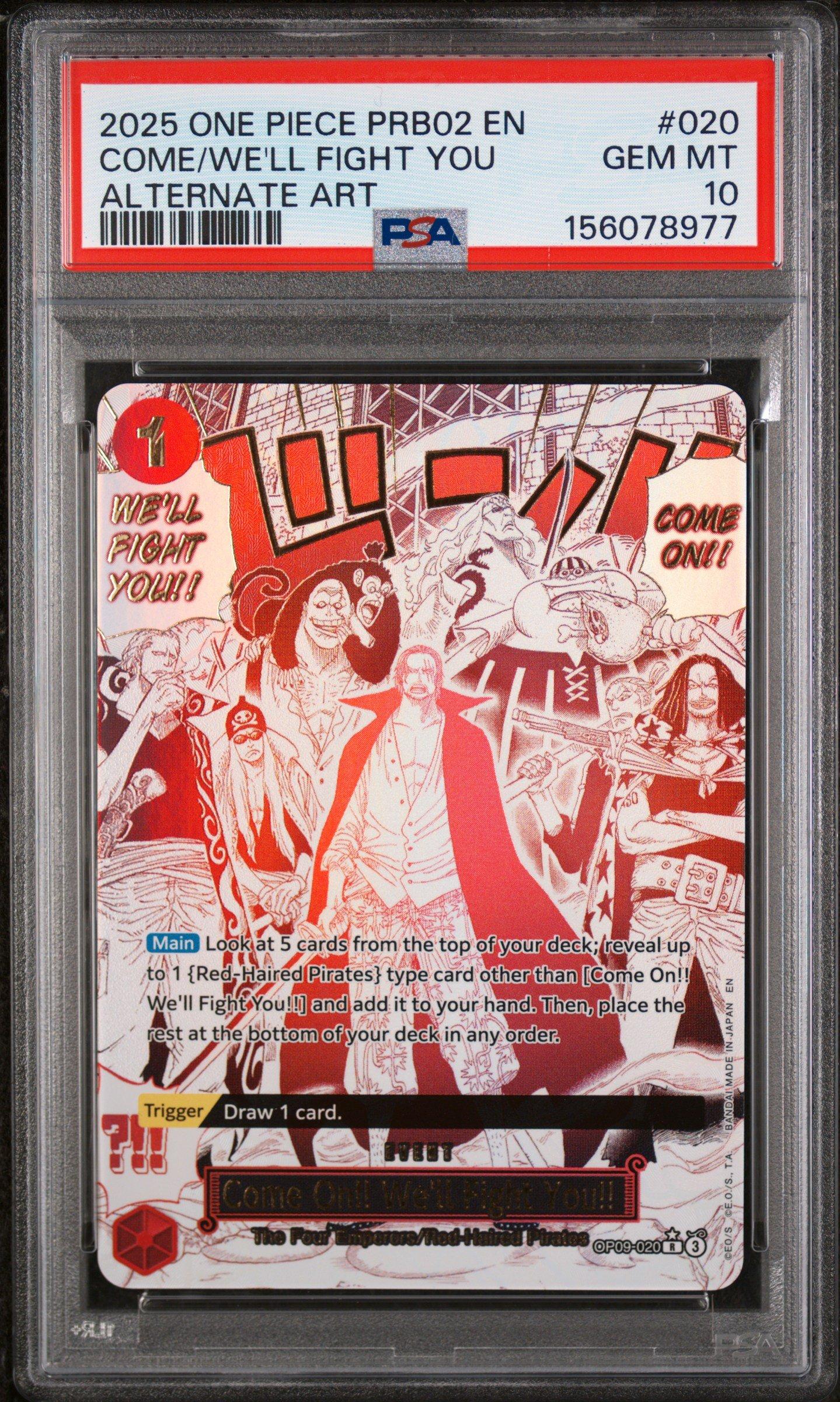2025 One Piece Prb02-premium Booster -one Piece Card The Best- Vol
