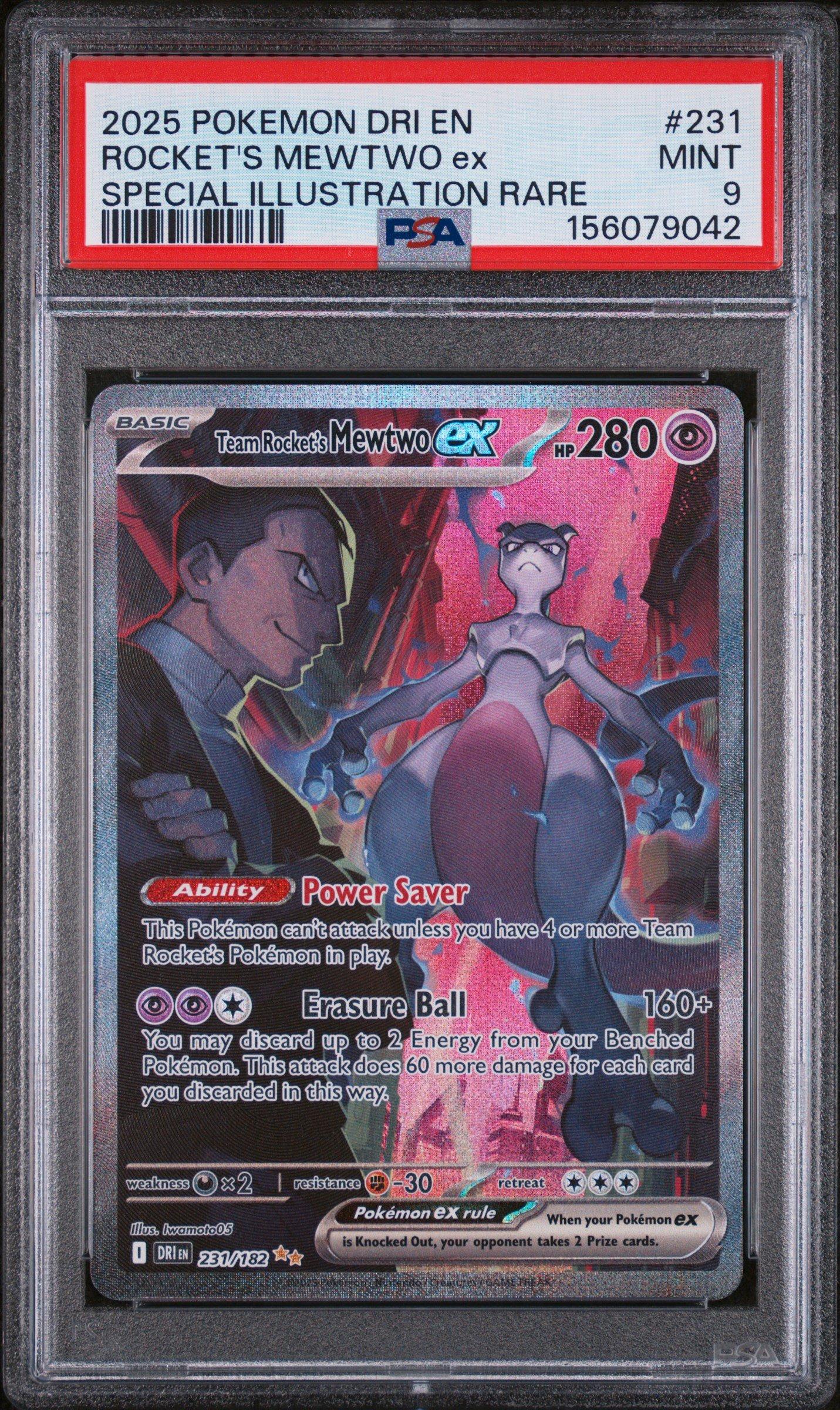 2025 Pokemon Dri En-destined Rivals 231 Team Rocket's Mewtwo Ex