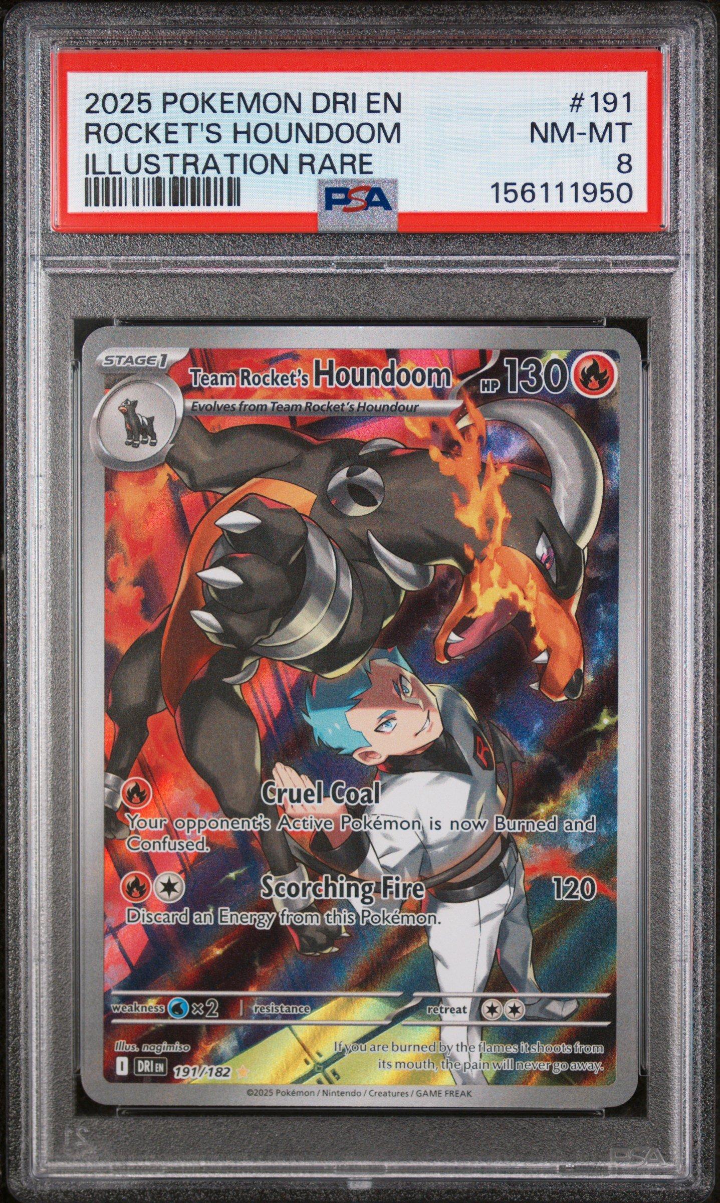 2025 Pokemon Dri En-destined Rivals 191 Team Rocket's Houndoom