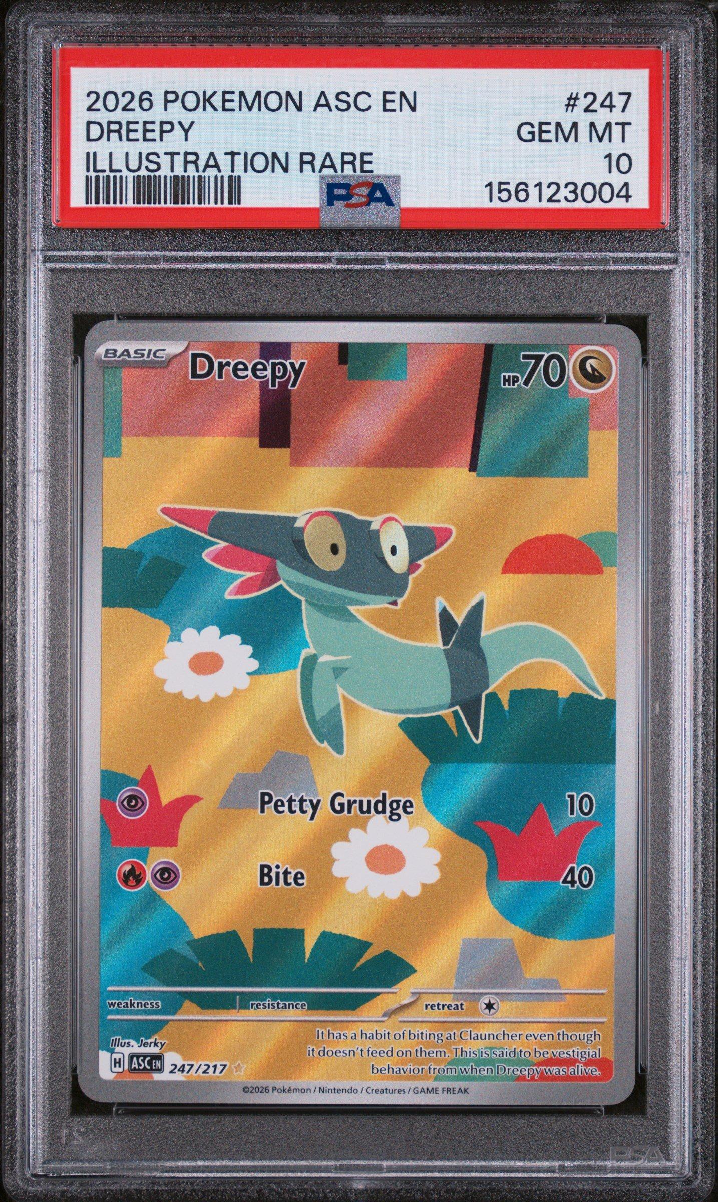 2026 Pokemon Asc En-ascended Heroes 247 Dreepy Illustration Rare