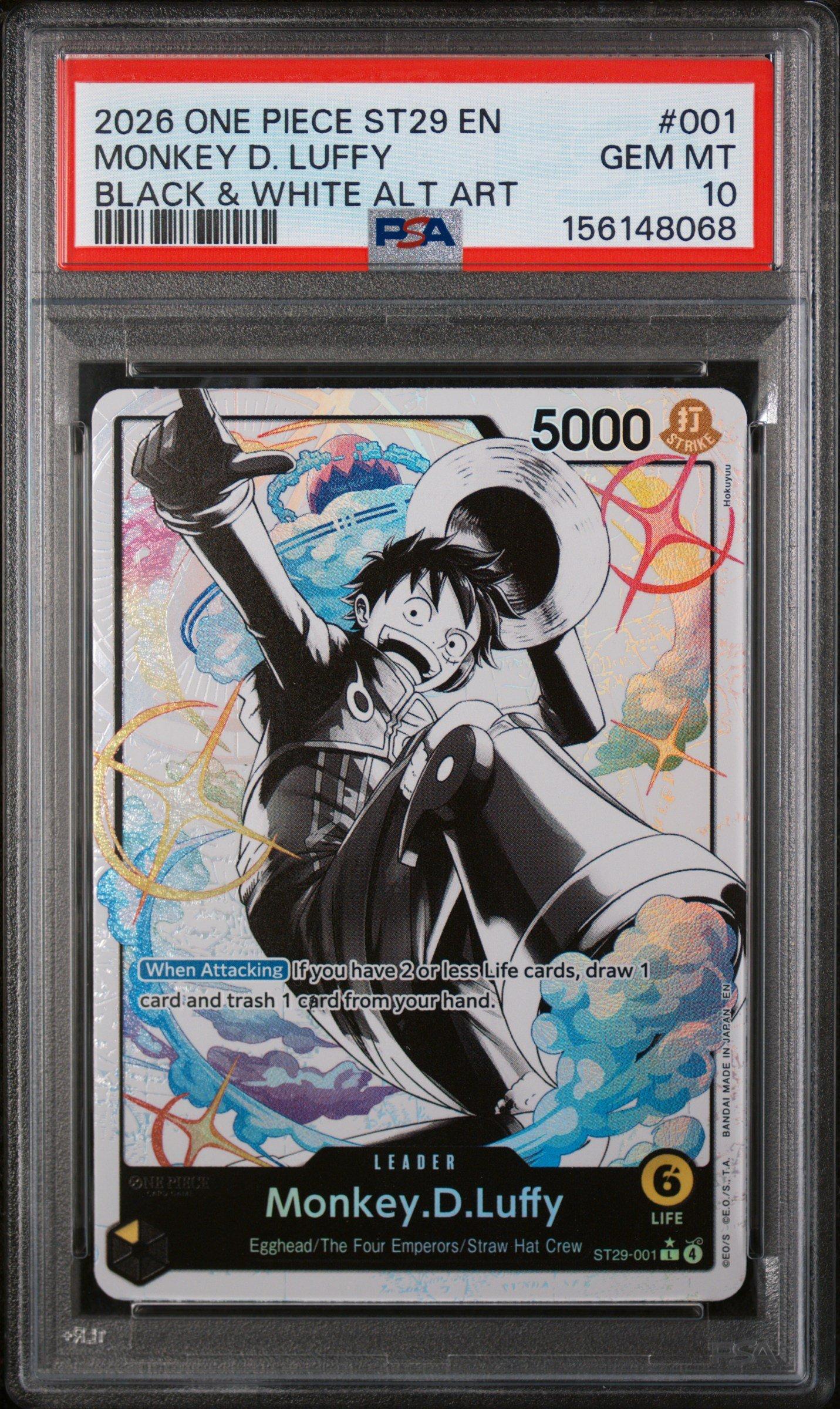 2026 One Piece Starter Deck St29-egghead 001 Monkey D. Luffy Black