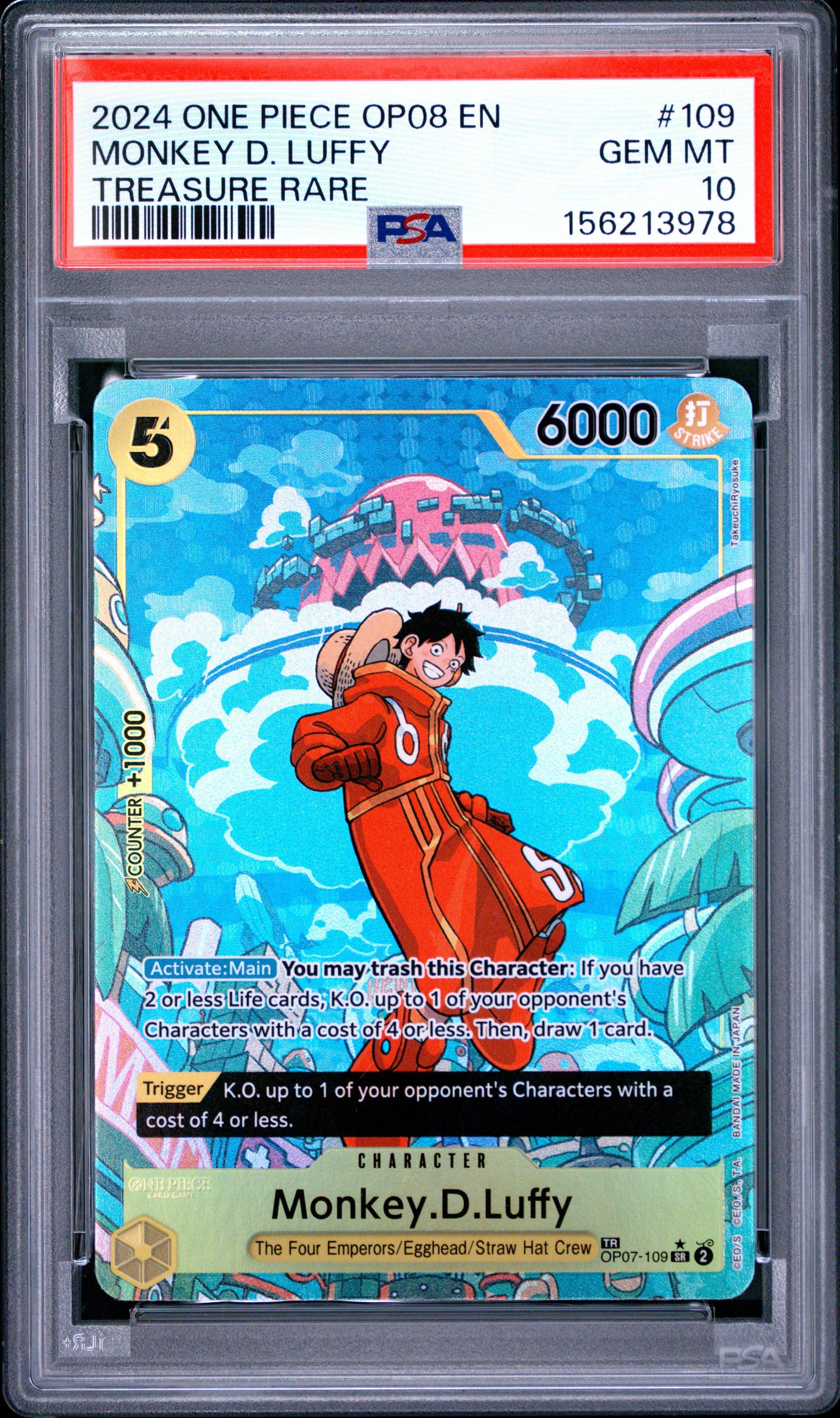 one piece two legends rare cards One Piece TCG Monkey D. Luffy OP07-109 Two Legends Secret Rare NM – True  Believers Gaming and Collectibles main image 0