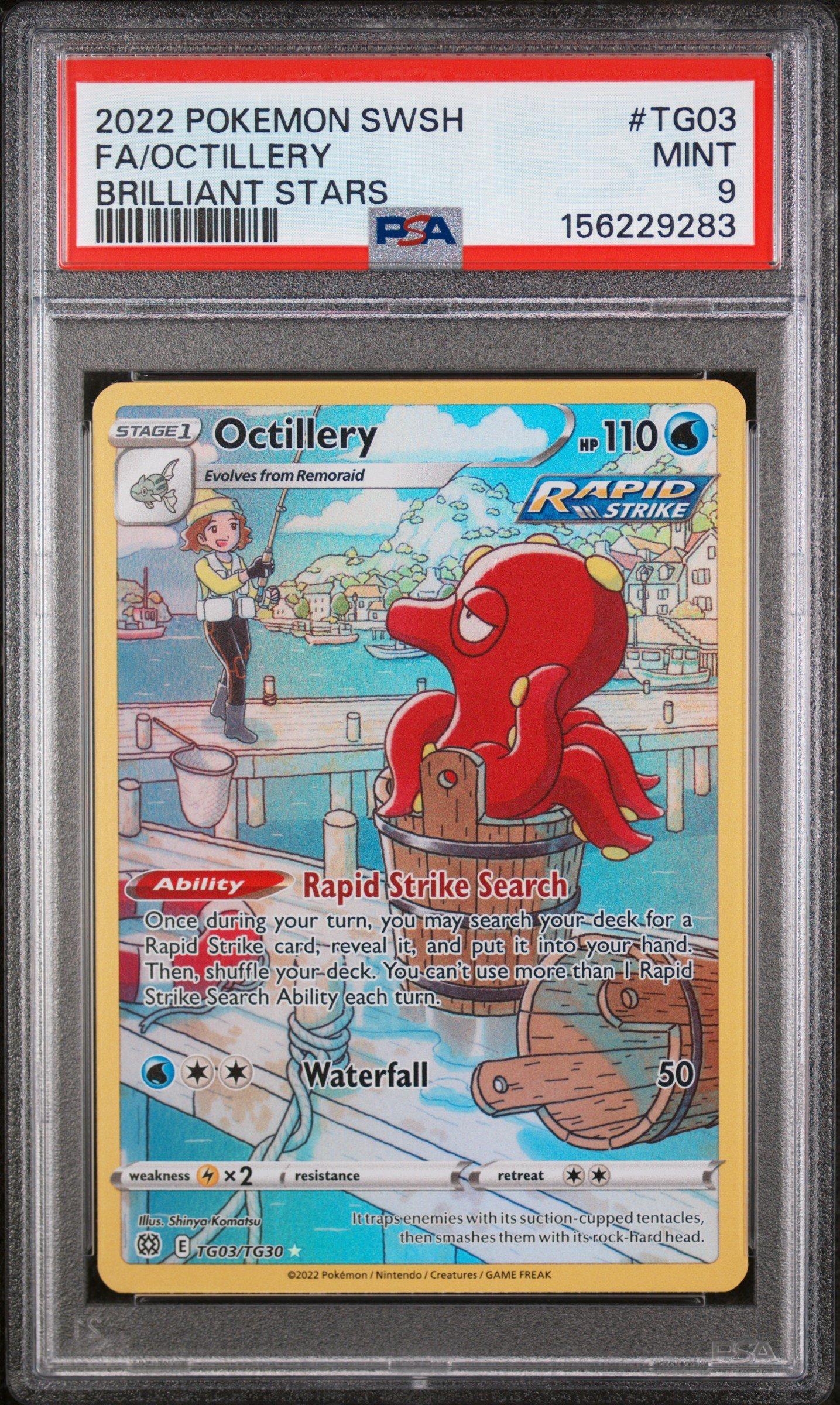 octillery pokemon card value rapid strike 2022 Sword & Shield Brilliant Stars Tg03 Full Art/octillery PSA 9 Graded You cant use more than 1 Rapid Strike Search Ability each turn Octillery #178 Prices | Pokemon