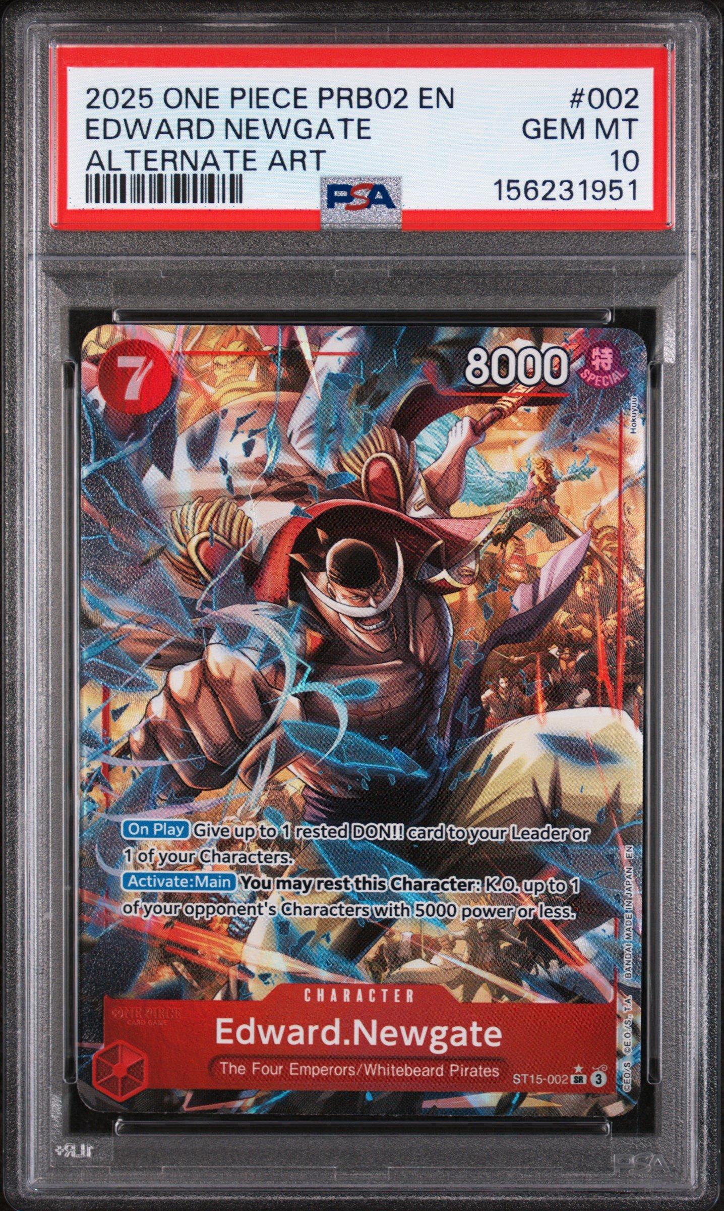 2025 One Piece Prb02-premium Booster -one Piece Card The Best- Vol