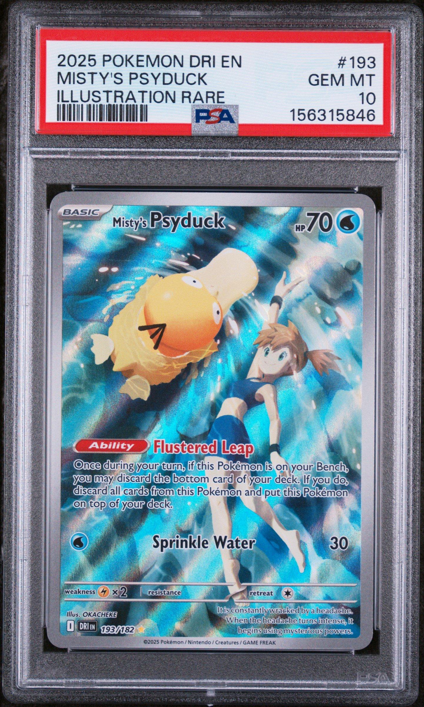 2025 Pokemon Dri En-destined Rivals 193 Misty's Psyduck