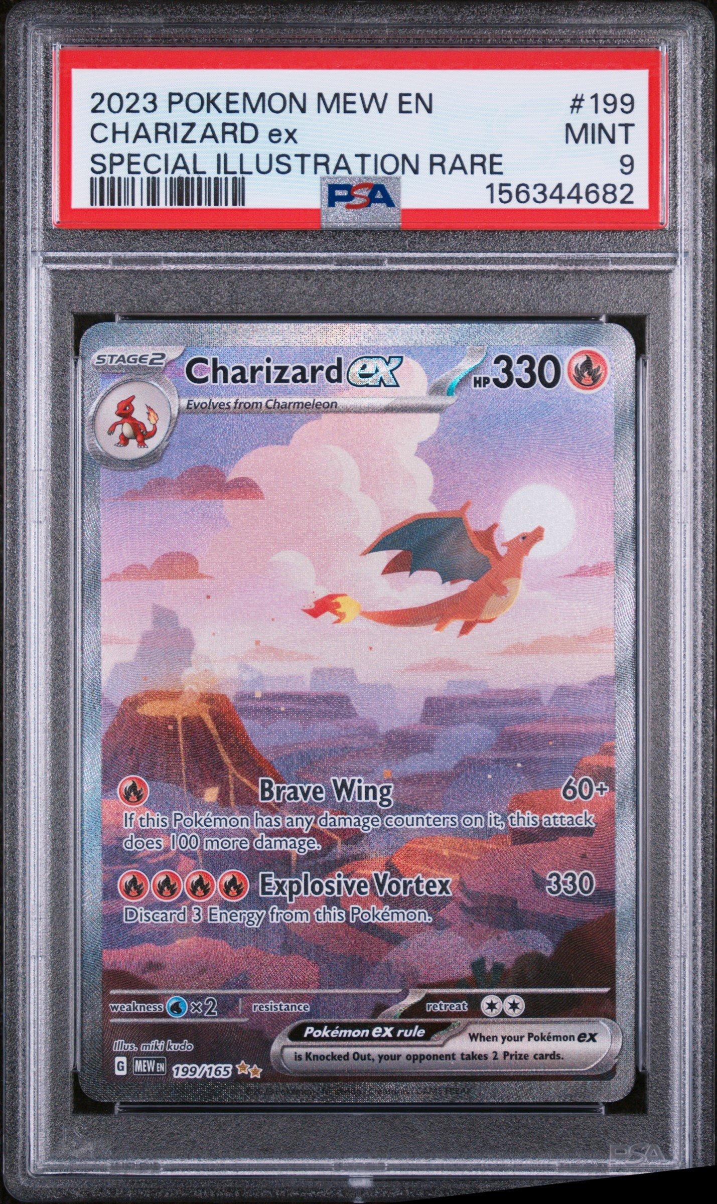 2023 Pokemon Mew En-151 199 Charizard Ex Special Illustration Rare PSA 9