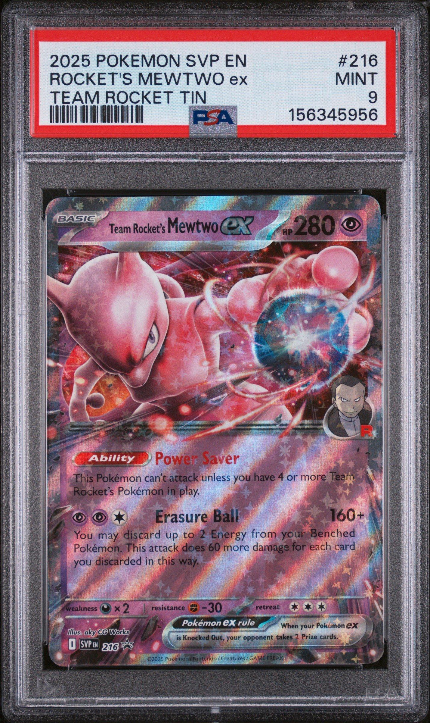 2025 Pokemon Svp En-sv Black Star Promo 216 Team Rocket's Mewtwo
