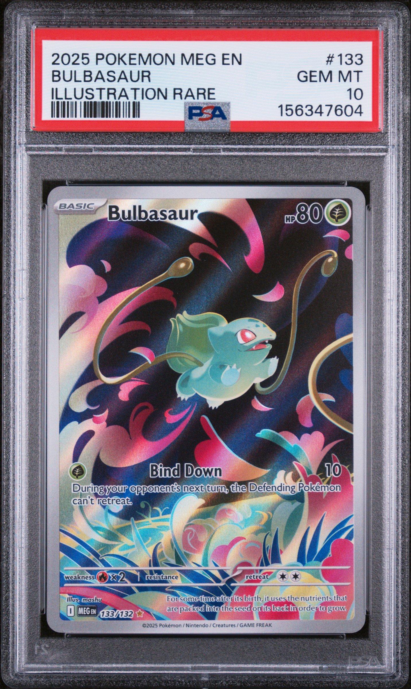 2025 Pokemon Meg En-mega Evolution 133 Bulbasaur Illustration Rare