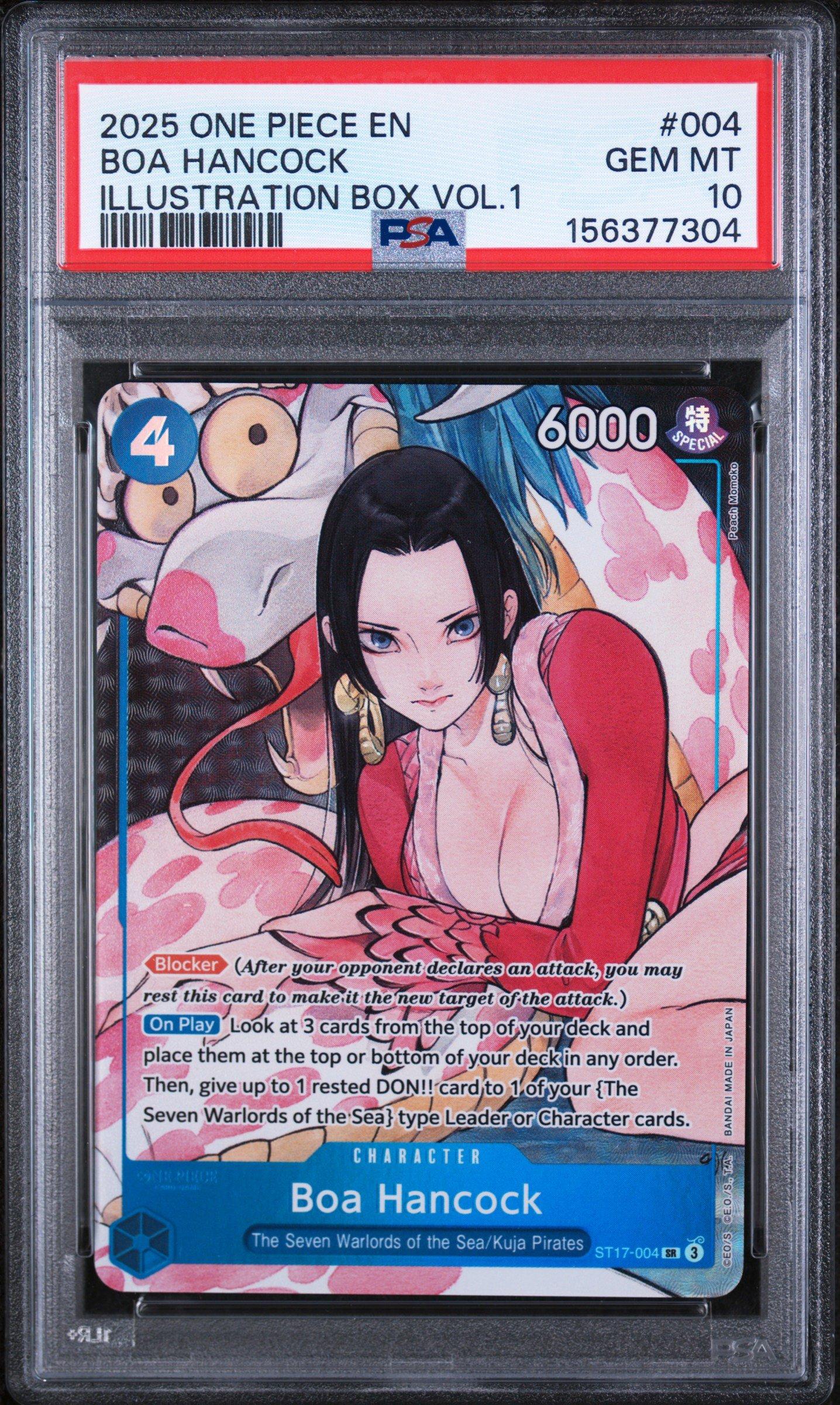 2025 One Piece Promos 004 Boa Hancock Illustration Box Vol.1 PSA 10 Graded  Card | GameStop