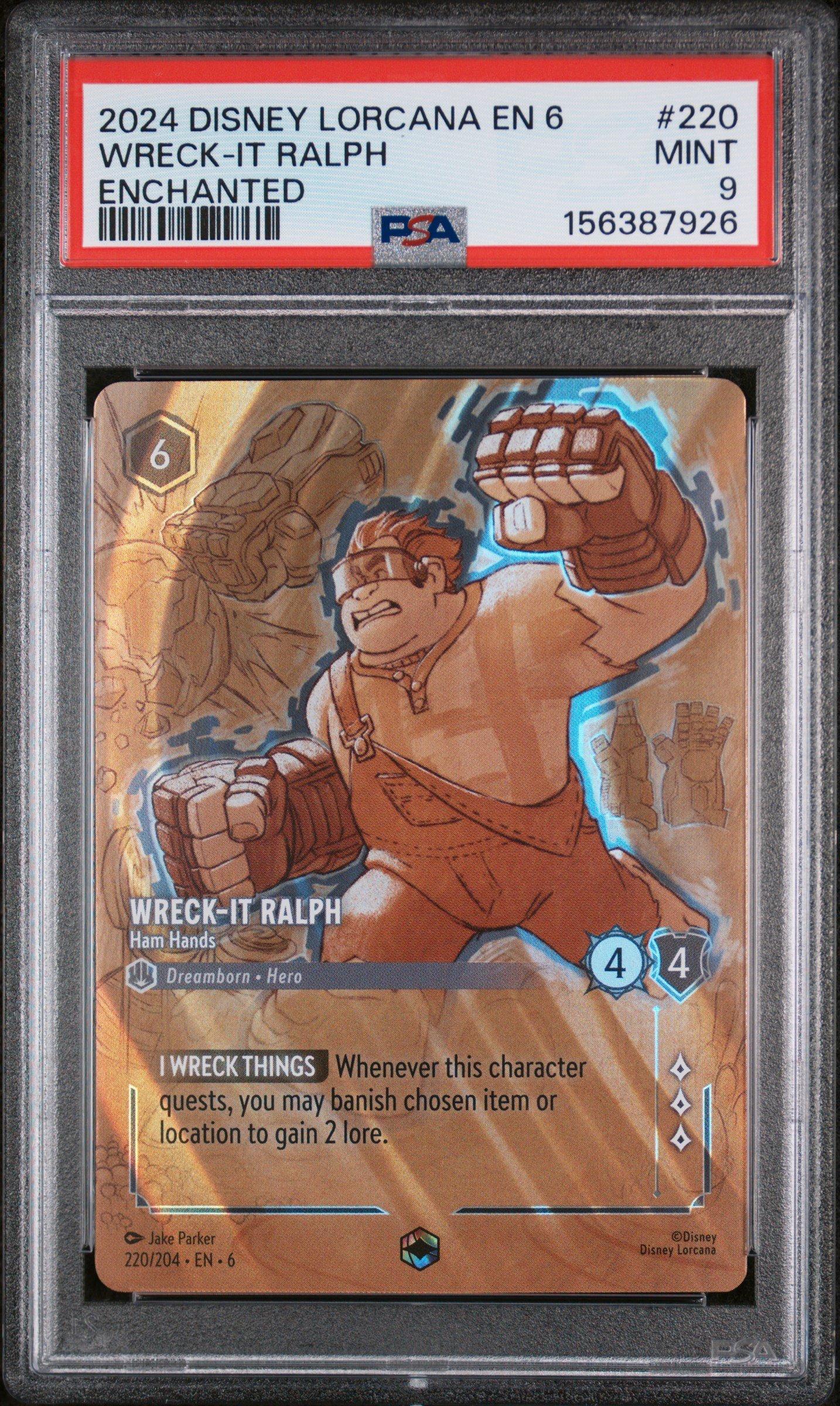 2024 Disney Lorcana En 6-azurite Sea 220 Wreck-it Ralph - Ham